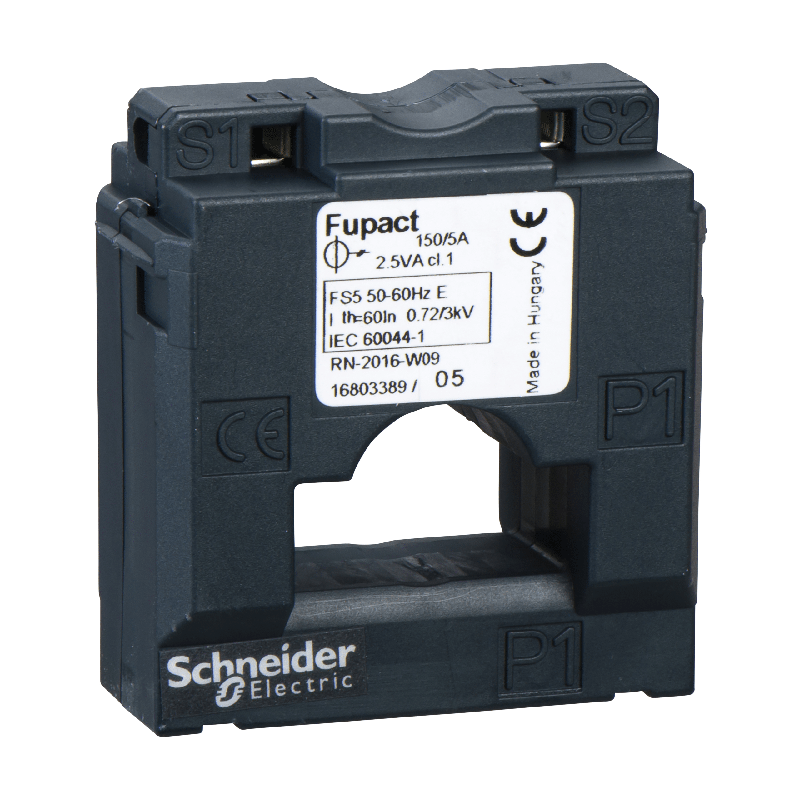 LV480885 - current transformer, FuPacT ISFL250 to ISFL1250, class 1, 150/5A, 2.5VA Schneider Electric