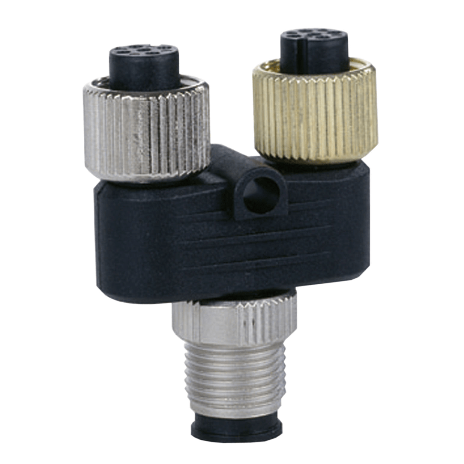 Y - connector - 2xM12 connectors to 1xM 12 connector - for FTB I/O splitter box Telemecanique