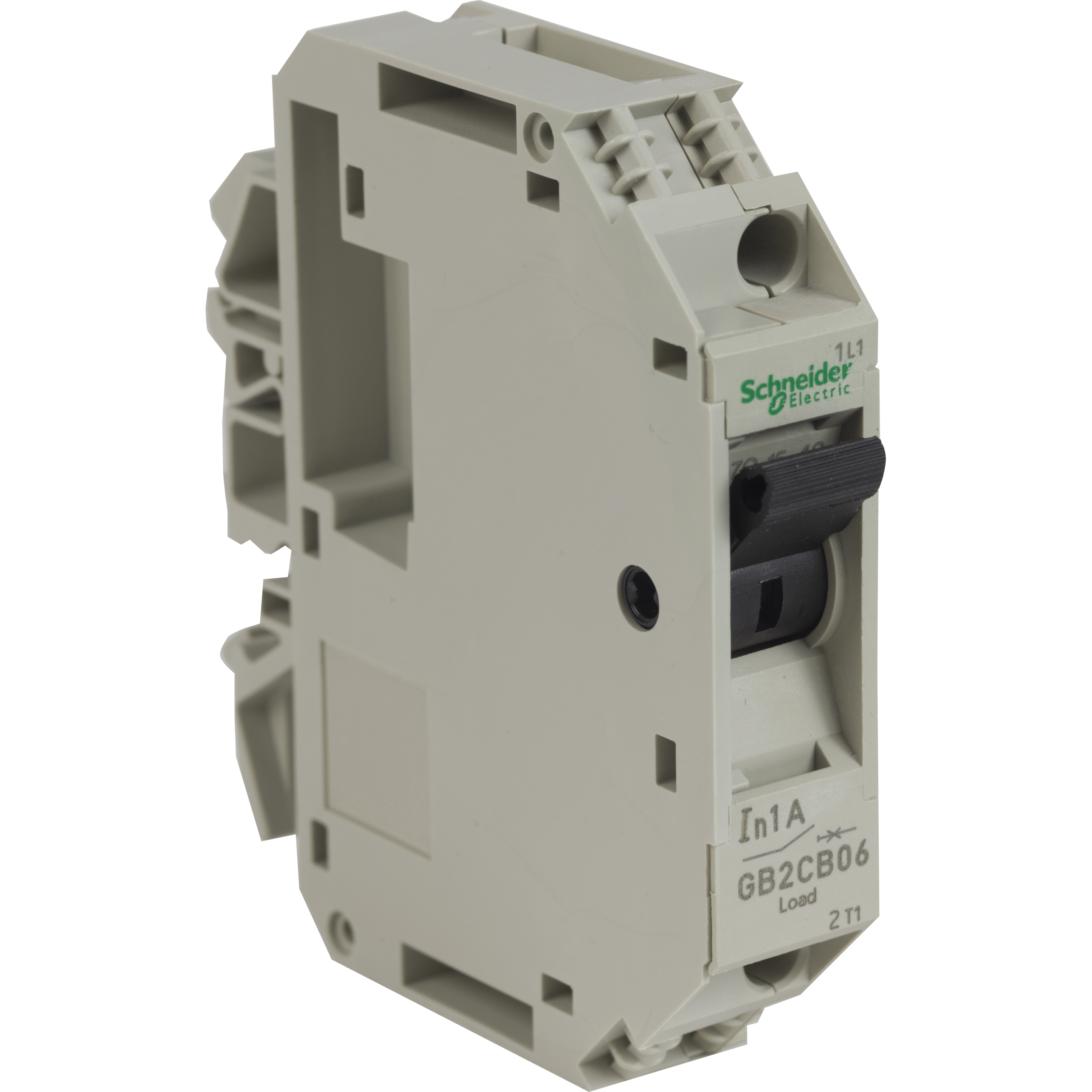 GB2CB06 – Thermal magnetic circuit breaker, TeSys GB2, 1P, 1 A, Icu 50 kA@240 V | Schneider Electric