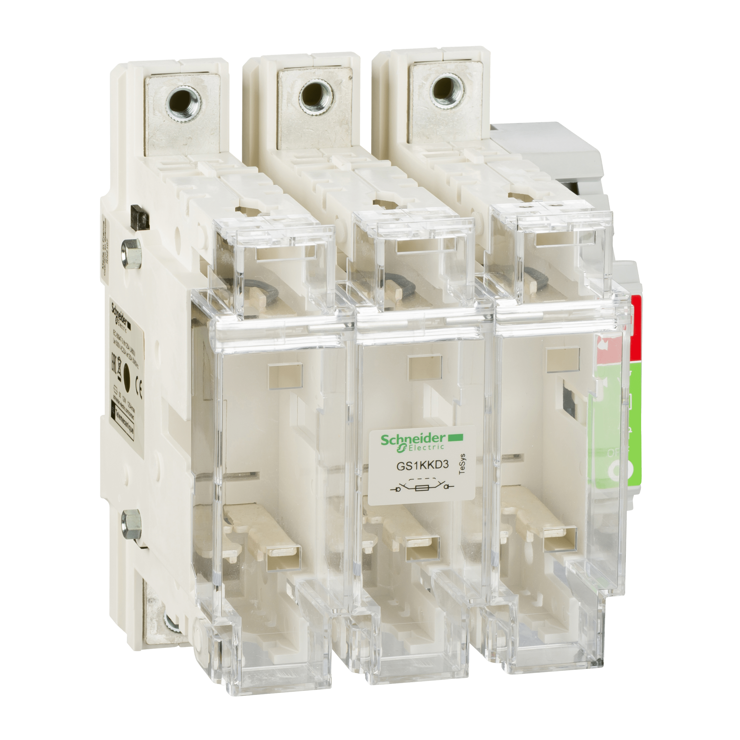 GS1KKD3 - TeSys GS - switch-disconnector fuse - 3 P - 125 A - DIN 00 Schneider Electric