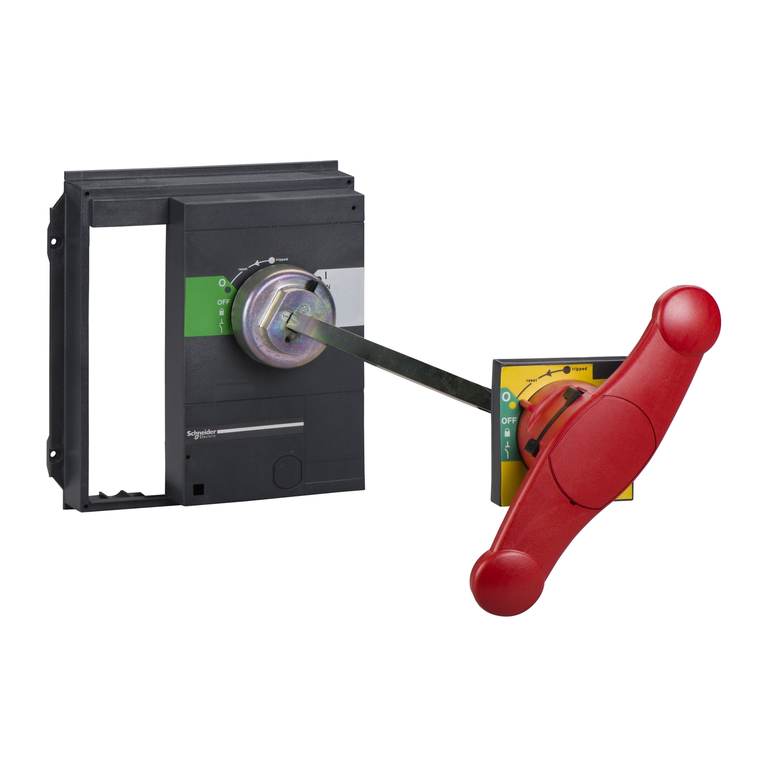 33876 – RED/YELLOW EXTENDED ROTARY HANDLE | Schneider Electric