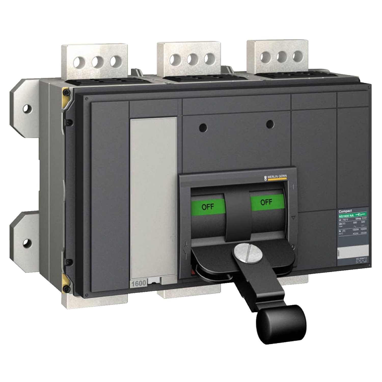 Switch disconnector, Compact NS3200 NA, fixed, front connected, manually operated, 3200 A, 3 poles