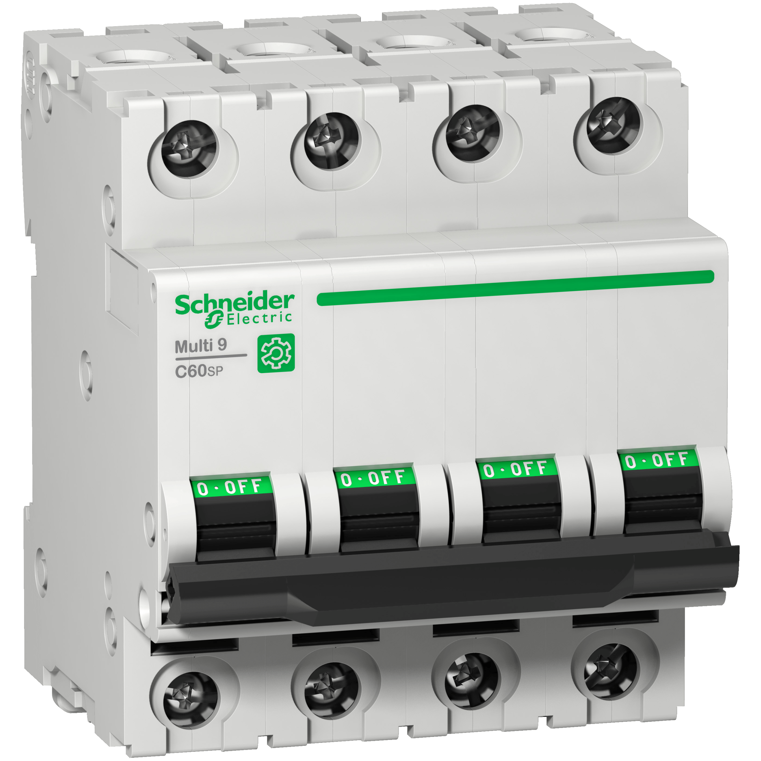 M9F22402 - Multi9 - C60SP - MCB - 4P - 2 A - C Curve - 480Y/277 V - 10 kA - UL 1077 Schneider Electric