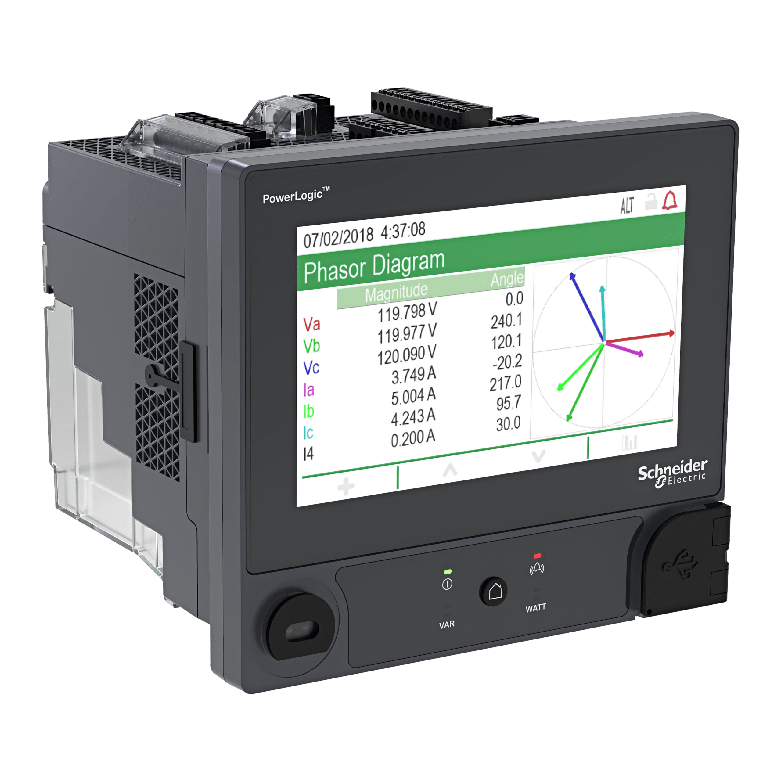 METSEION92040 - METSEION92040 - PowerLogicâ„¢ ION9000 meter, DIN mount, 192 mm display, B2B adapter, HW kit Schneider Electric