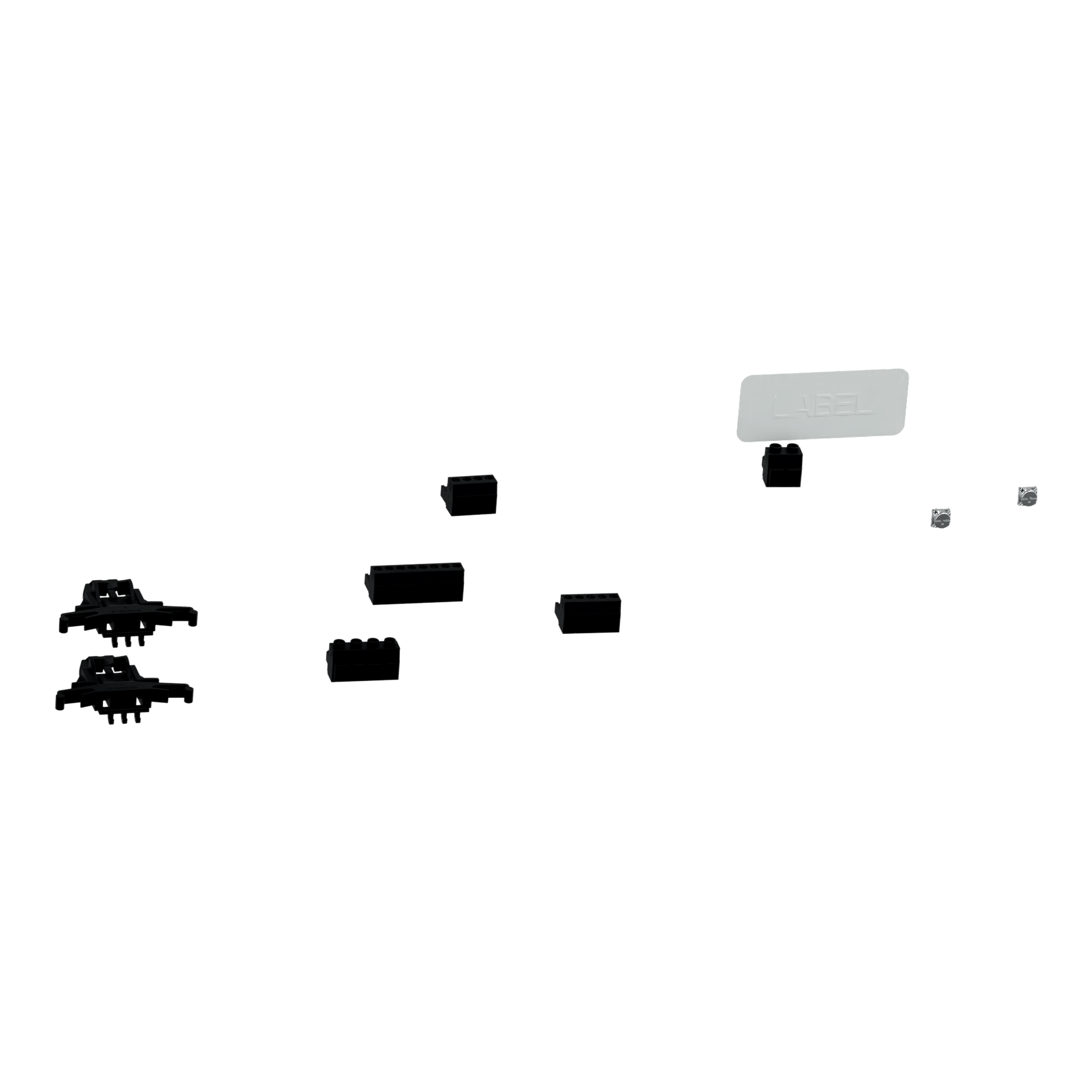 METSEPM55HK - PowerLogic series input connector, ct screws and panel mounting hardware PM55xx Schneider Electric