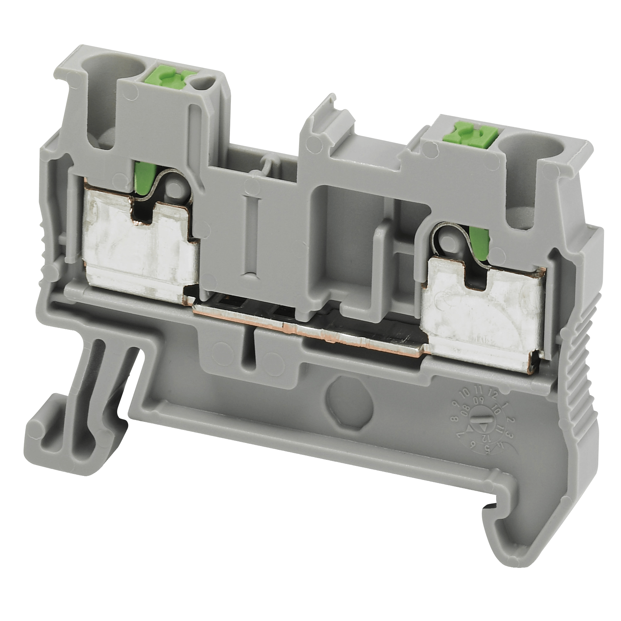 NSYTRP22 - PUSH-IN TERMINAL, FEED THROUGH, 2 POINTS, 2,5MM², GREY Schneider Electric