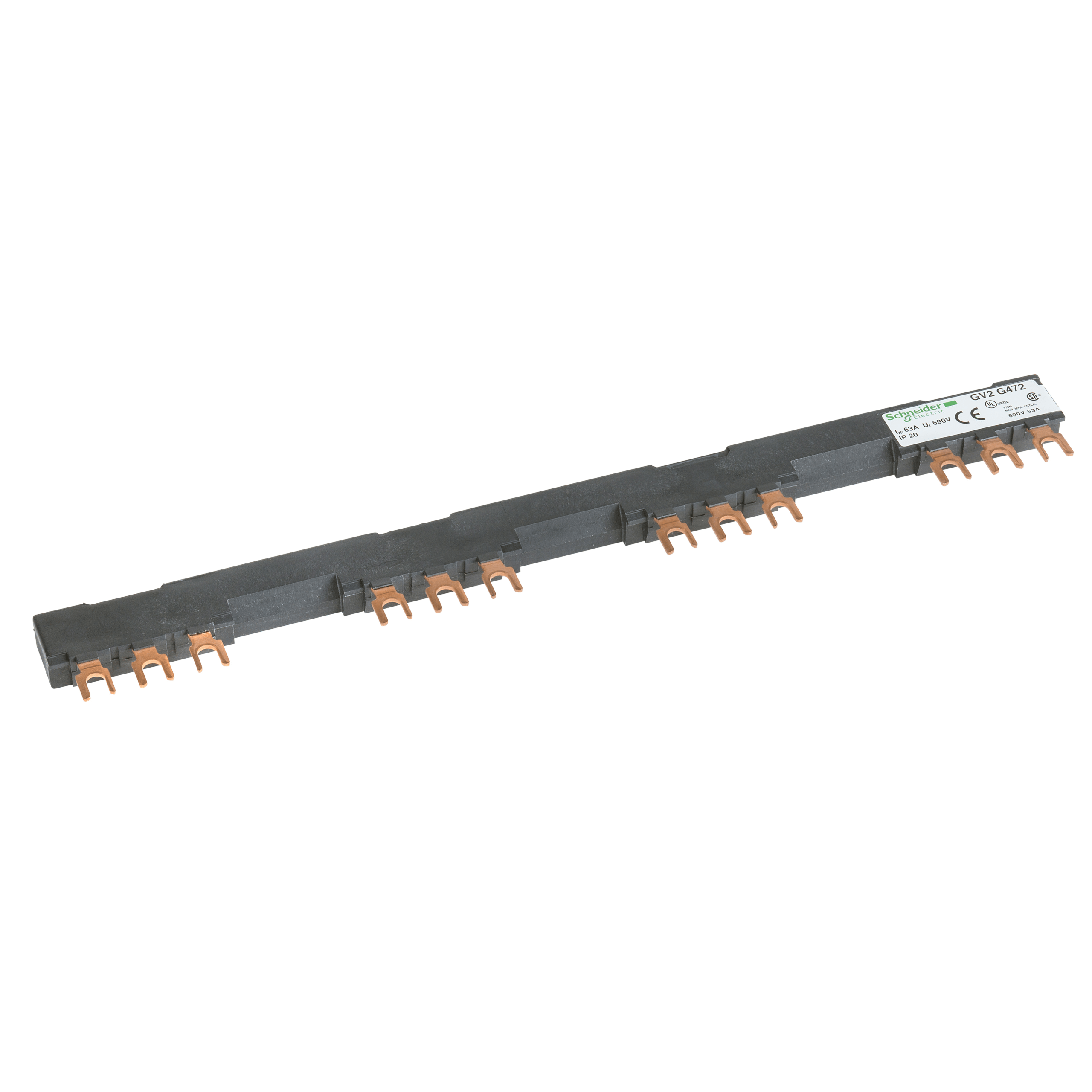 GV2G472 - Linergy FT - Comb busbar - 63 A - 4 tap-offs - 72 mm pitch Schneider Electric