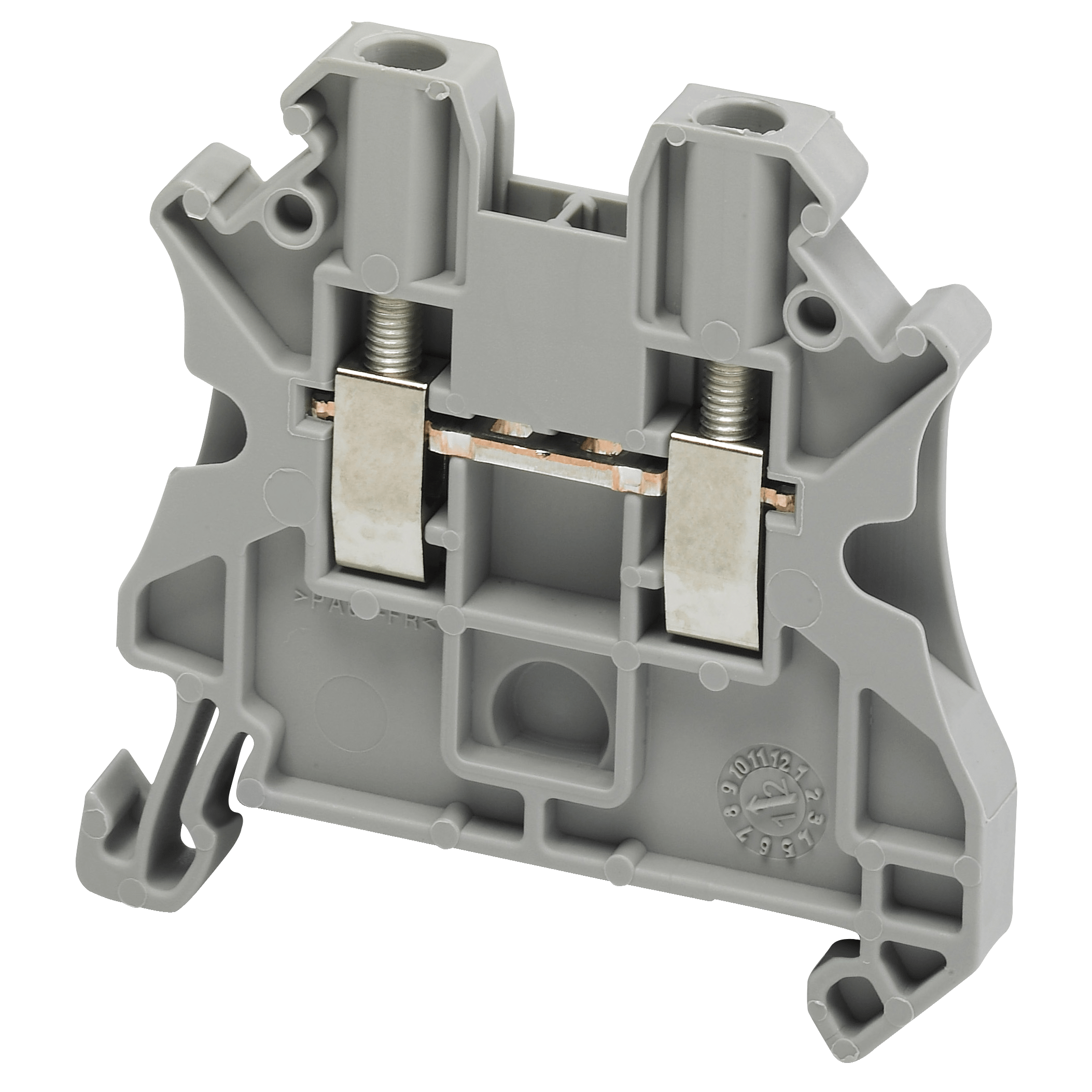 NSYTRV22 - SCREW TERMINAL, FEED THROUGH, 2 POINTS, 2,5MM² , GREY Schneider Electric