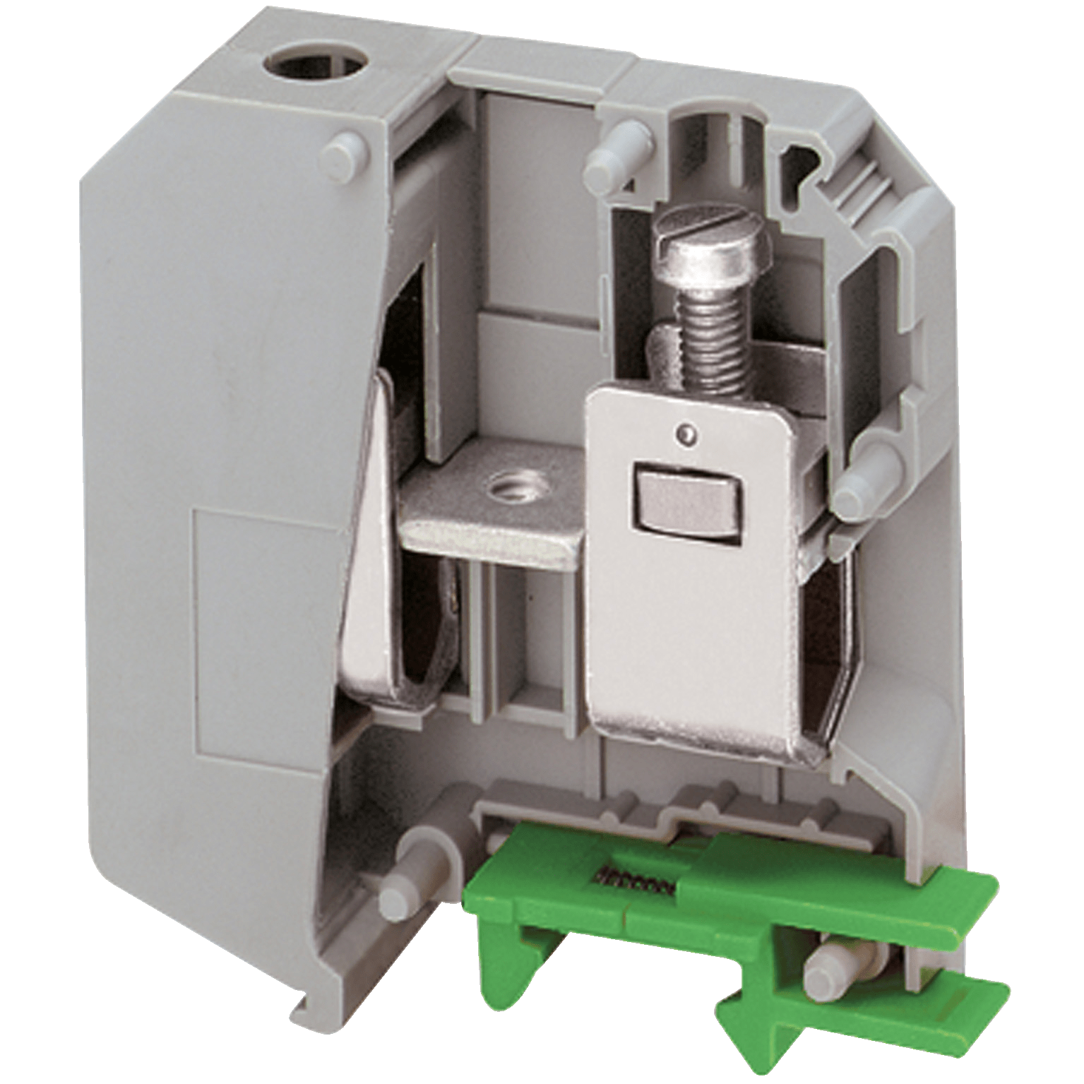 NSYTRV502 - SCREW TERMINAL, FEED THROUGH, 2 POINTS, 50MM² , GREY Schneider Electric
