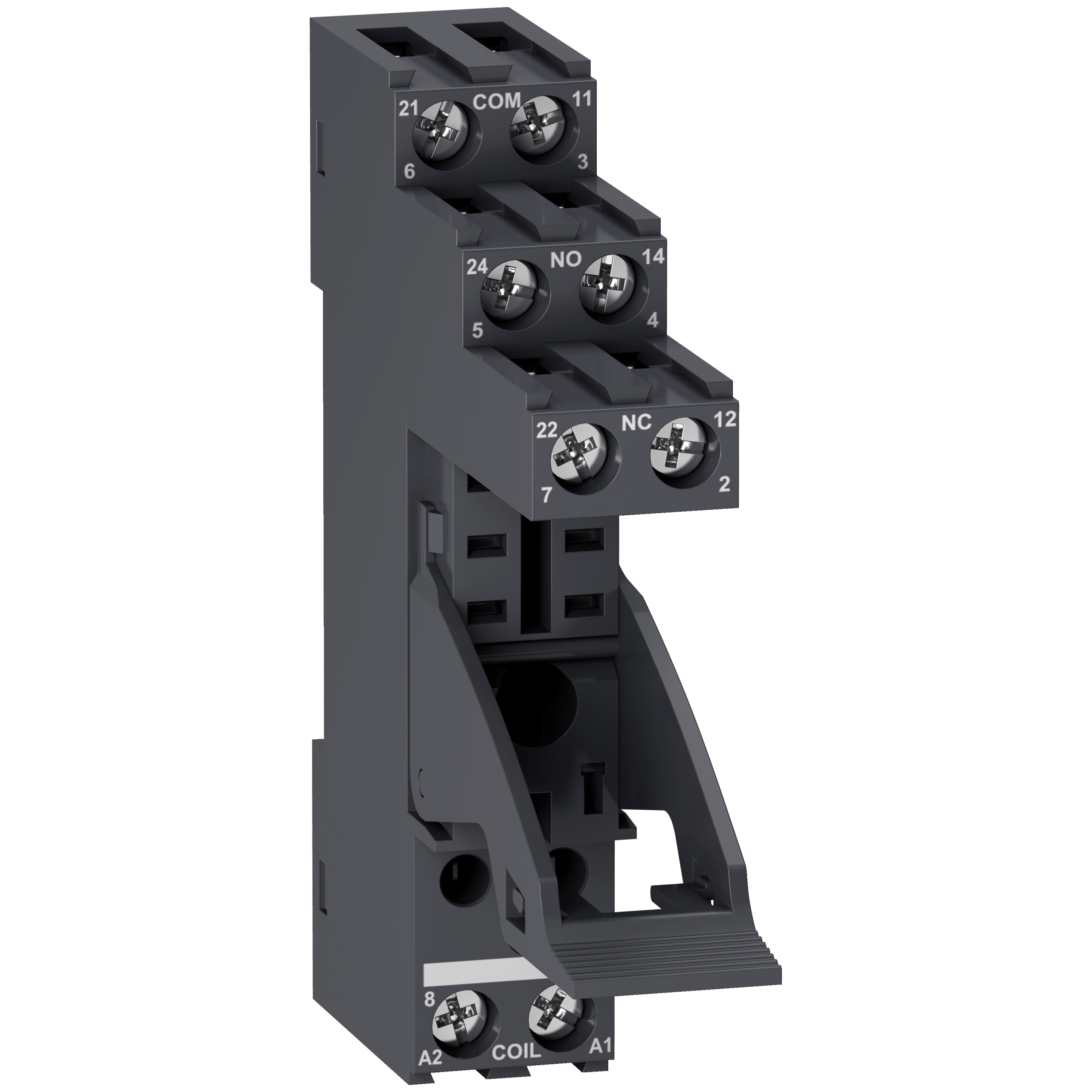RGZE1S48M - Harmony, Socket, for RXG2 relays, 5 A, screw connectors, separate contact Schneider Electric