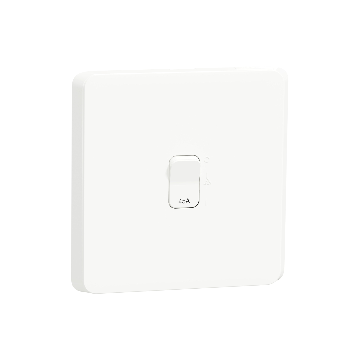 4011D45_XW – Iconic, switch, 2 poles, 45 A, 250V, White | Schneider Electric
