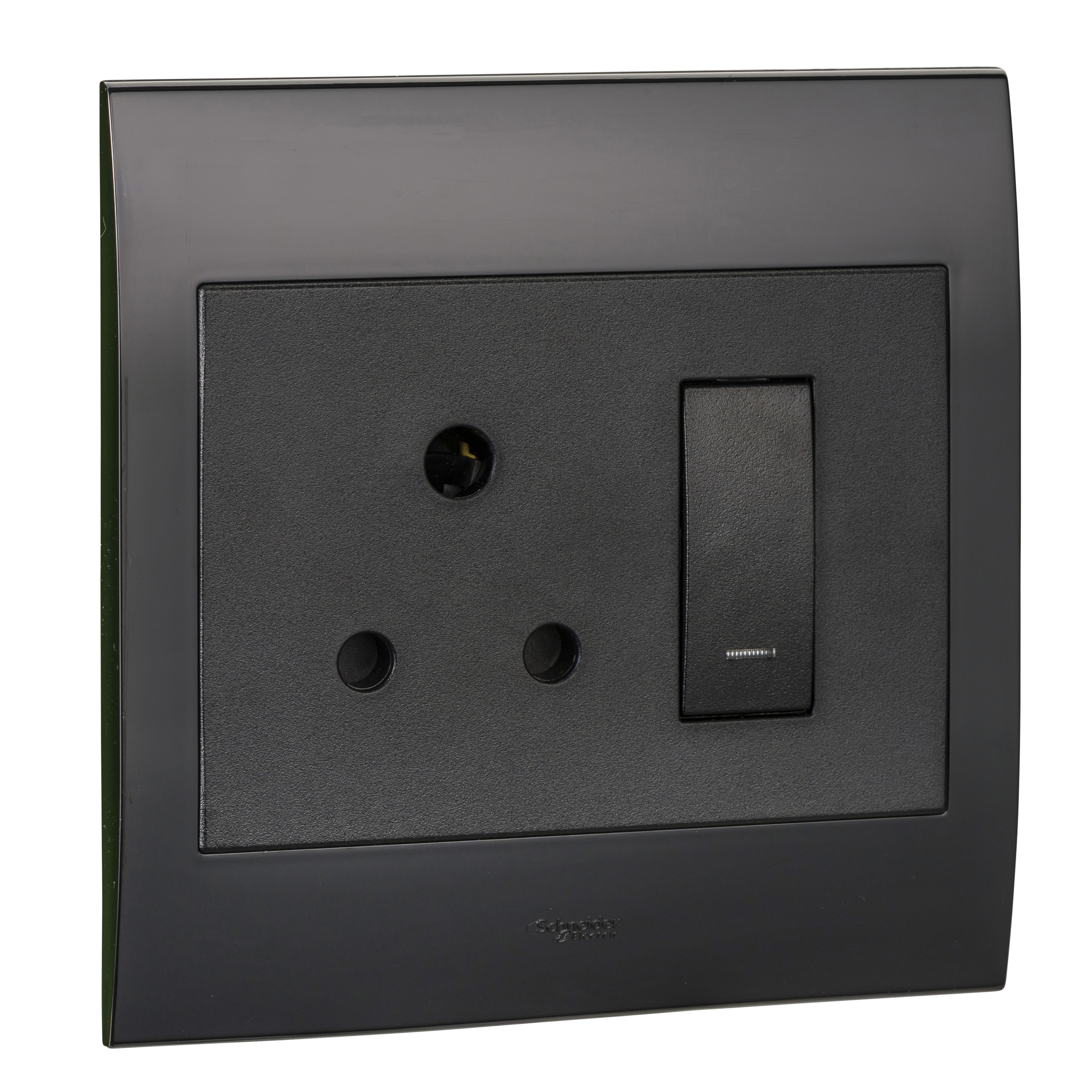 ST3015_BK - 16A Mono block Socket Black Schneider Electric