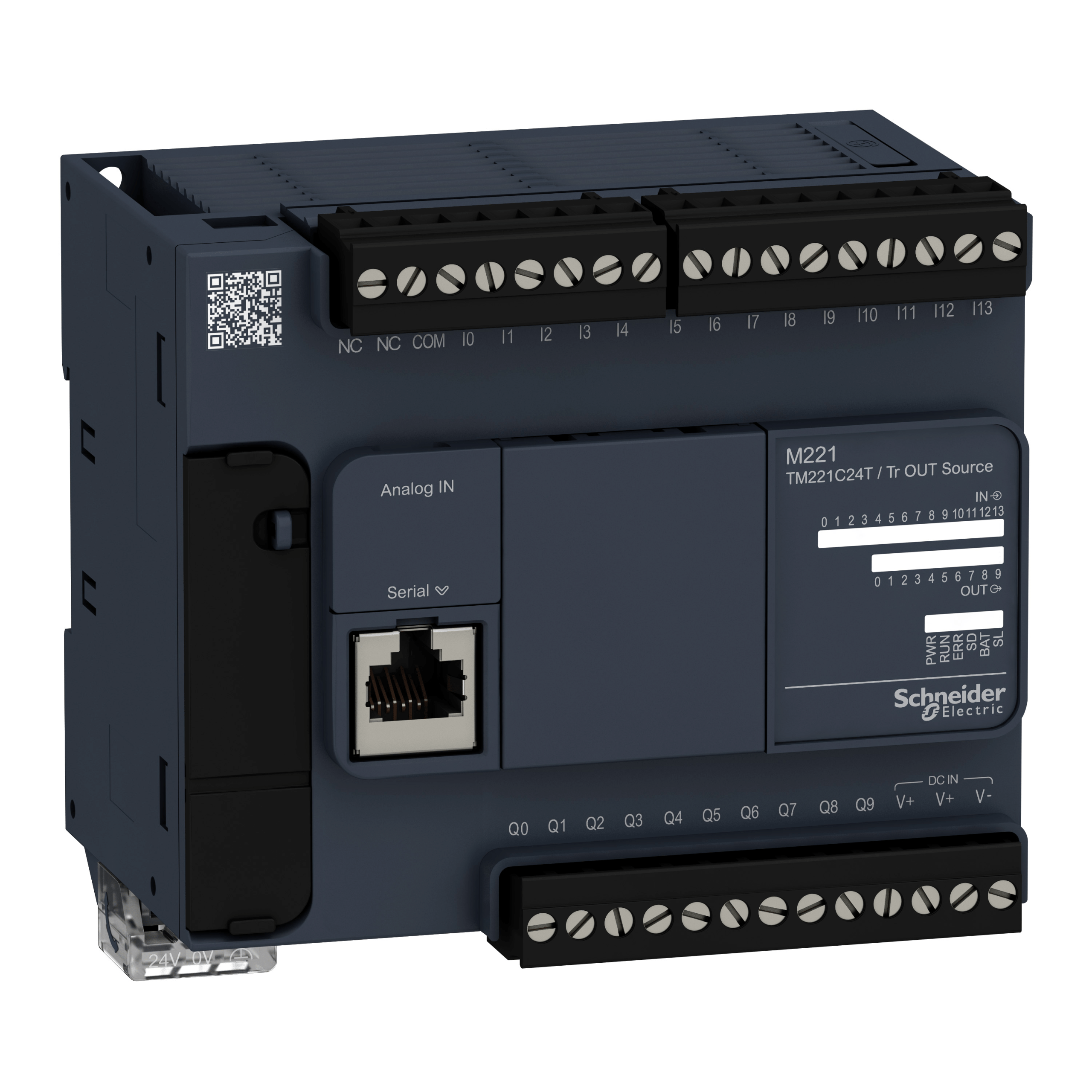 TM221C24T - Logic controller, Modicon M221, 24 Input/Output, transistor PNP Schneider Electric