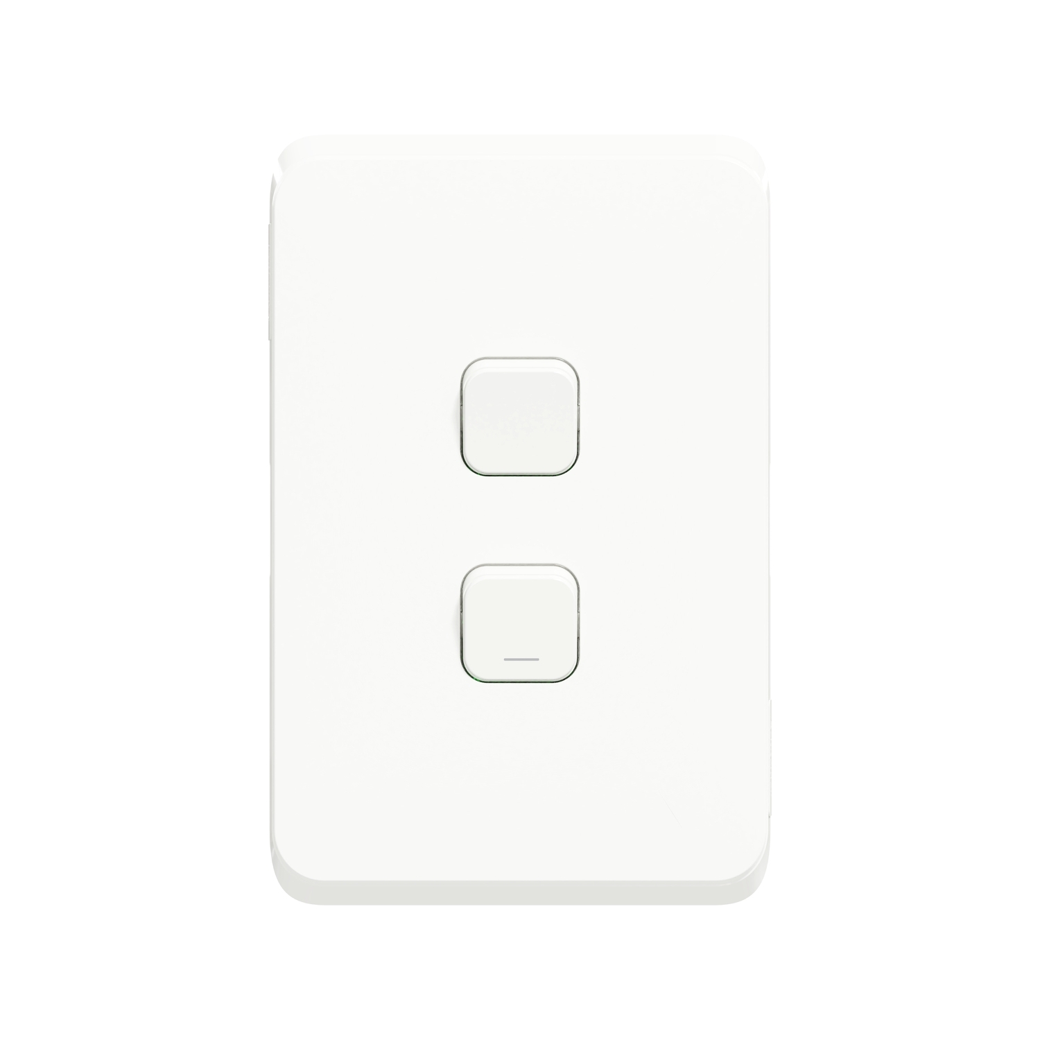 4012W1BP_XW – Iconic, 2 switches, push-button + 1/2 Way, 10AX, 250V, White | Schneider Electric