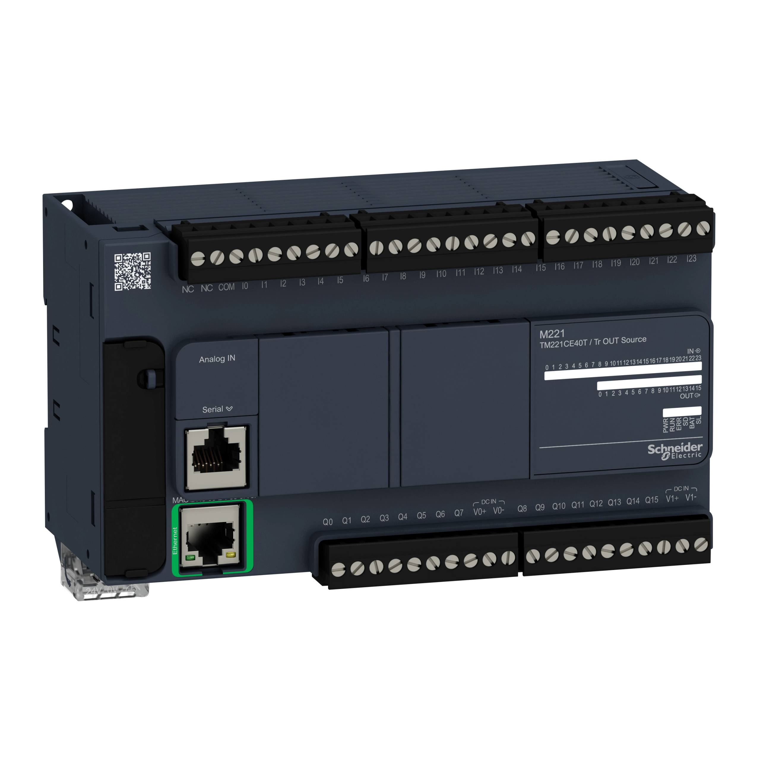 TM221CE40T - TM221CE40T - Controller M221 40 IO transistor PNP Ethernet Schneider Electric