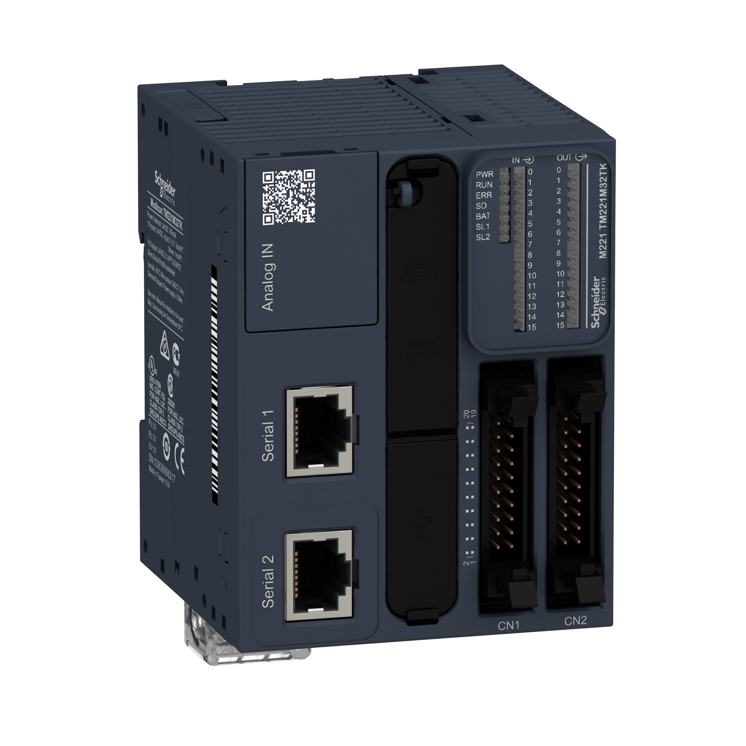 TM221M32TK - Logic controller, Modicon M221, 32 IO transistor PNP Schneider Electric