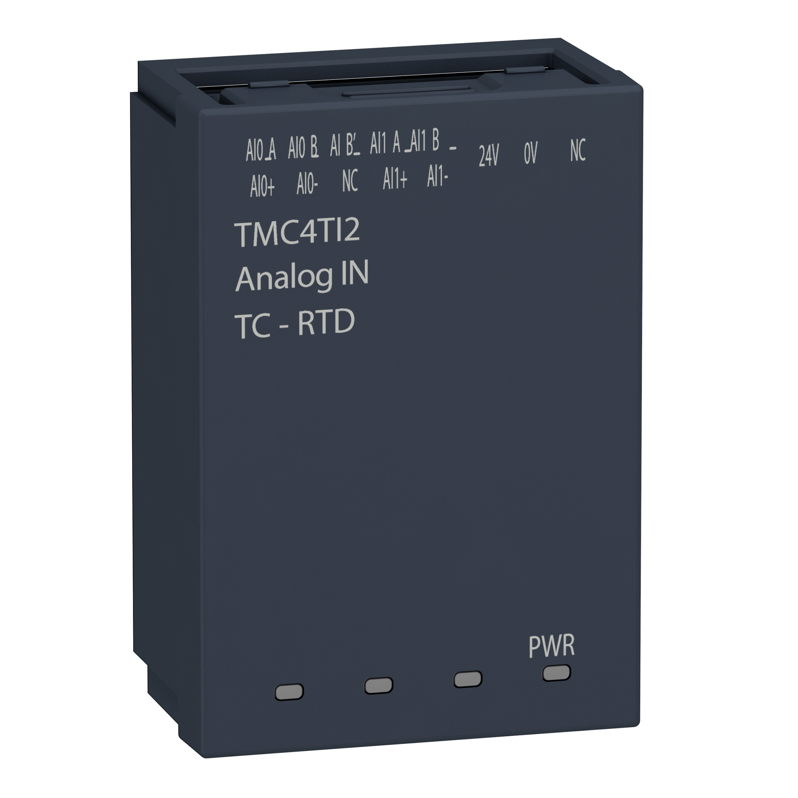 TMC4TI2 - Analogue input cartridge, Modicon M241, 2 temperature inputs Schneider Electric