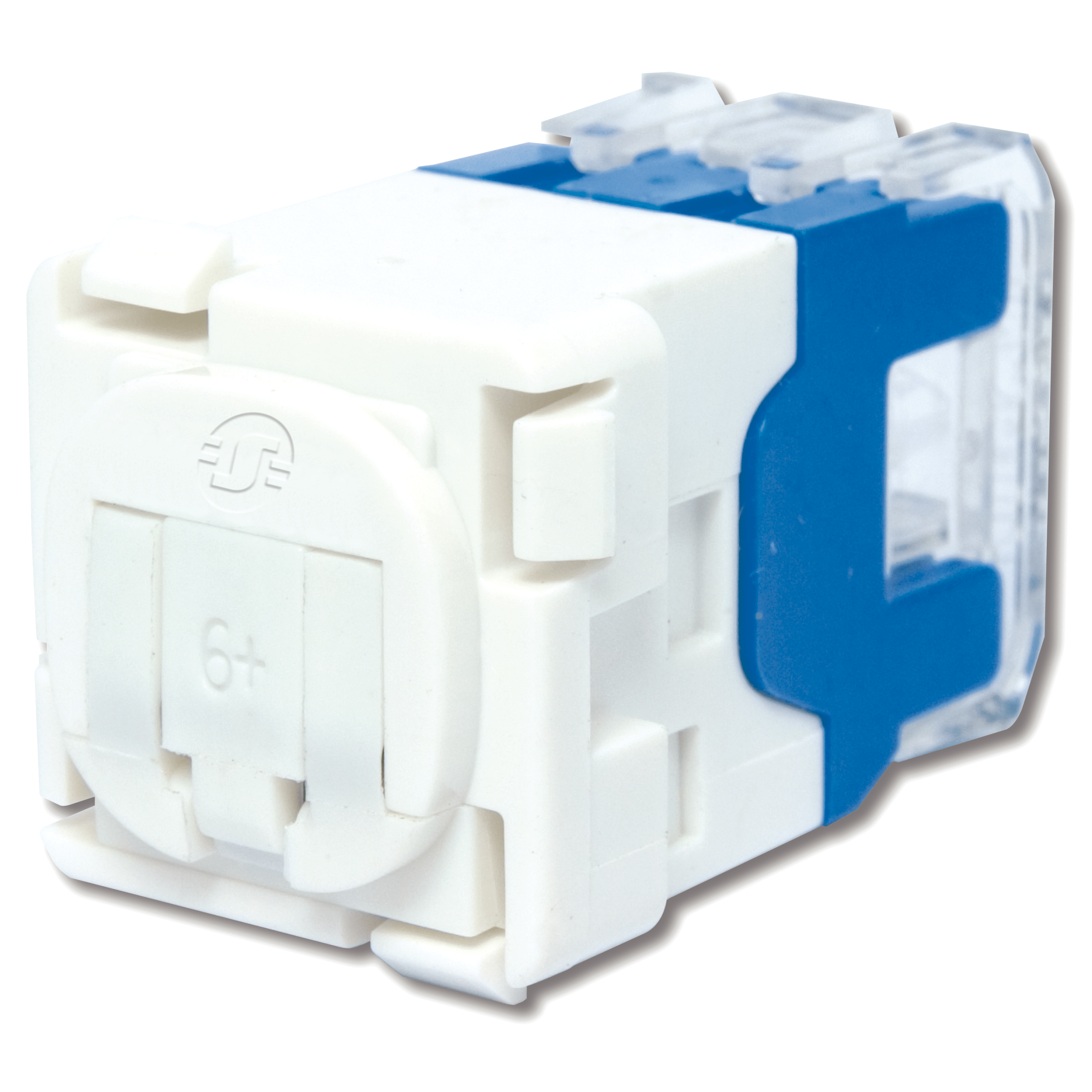 VDIB17756UWE - Category6, UTP 30 Mech Non-Shutter Modular Jack, White Schneider Electric