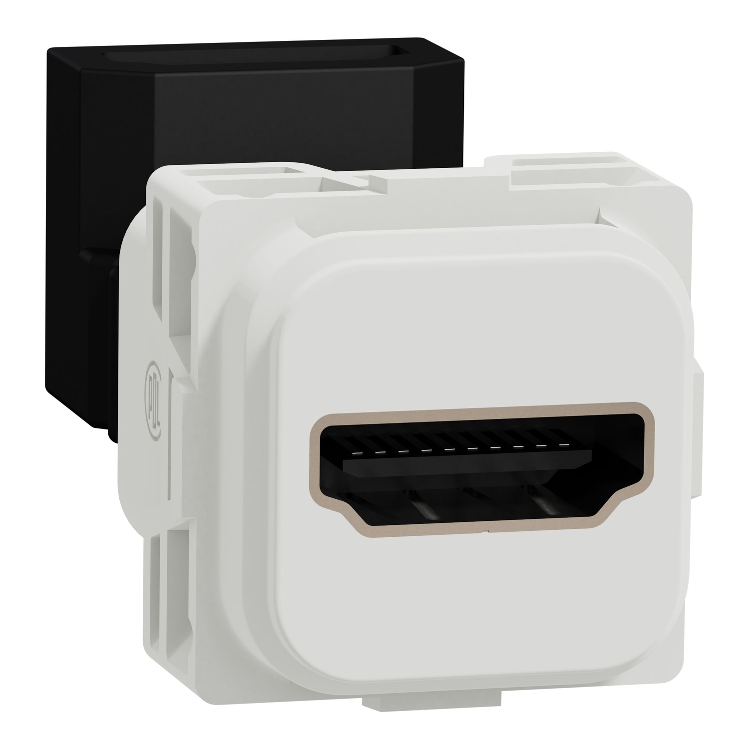 40HDMIA – Clipsal Iconic, female connector, HDMI, 90 degree, Translucent | Schneider Electric