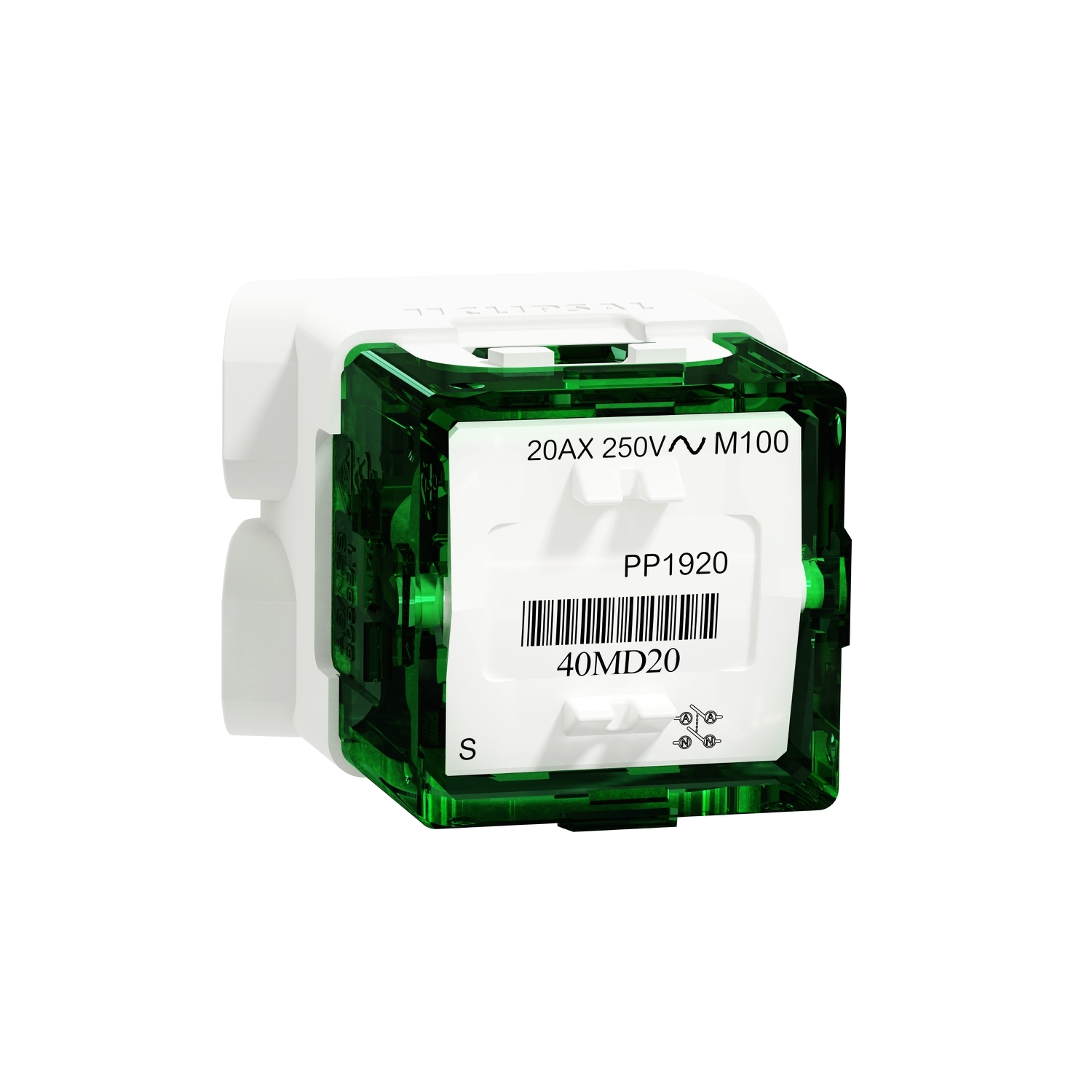 40MDP20 – Iconic, switch, mechanism, 2 poles, 20AX, 250V | Schneider Electric