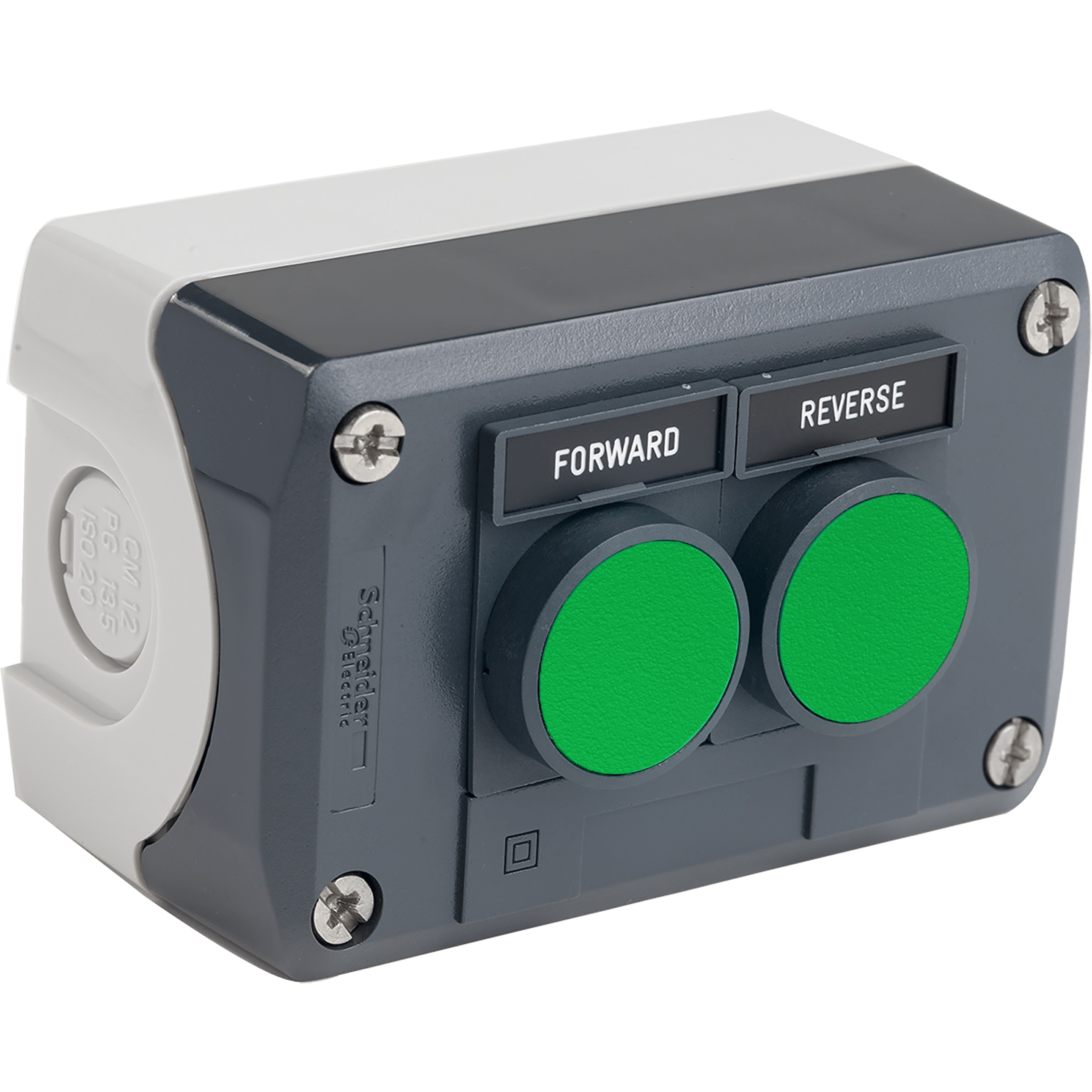 XALD251H29H7 - Complete control station, Harmony XALD, pushbutton enclosure fwd & rev Schneider Electric