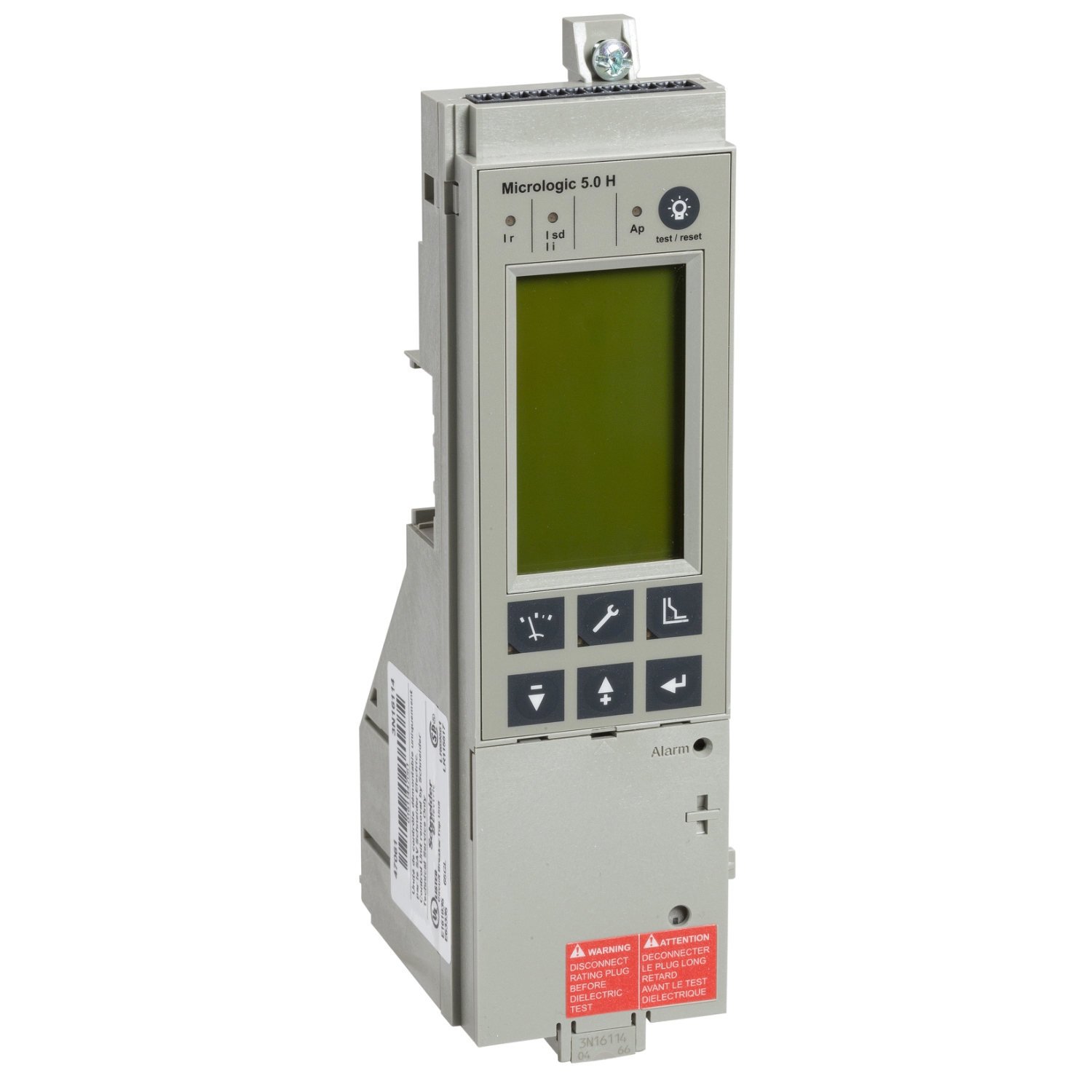 Control unit Micrologic 5.0 H, for Masterpact NT/NW fixed, LSI protections