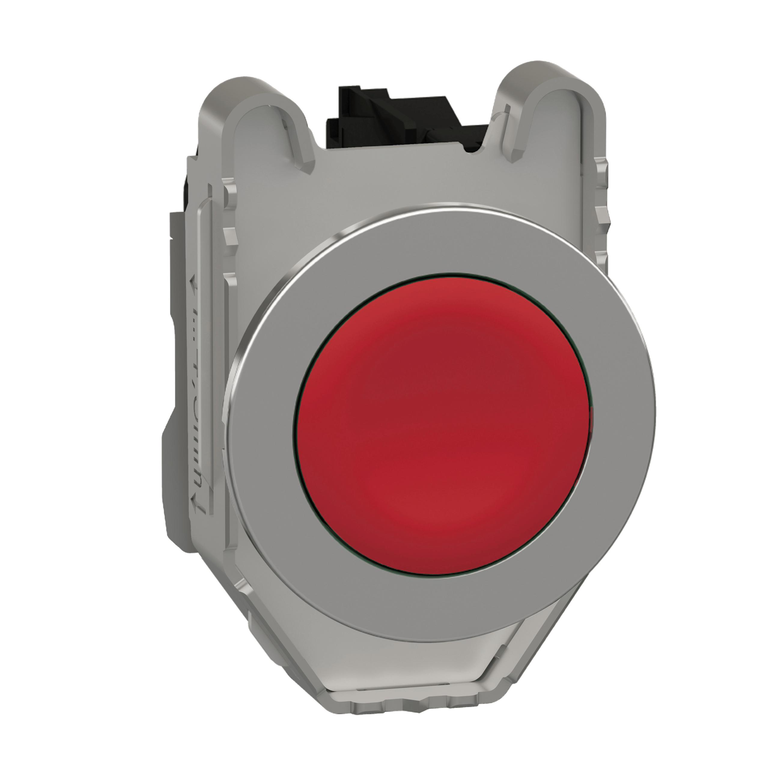 XB4FA42 – Harmony XB4, Push button flush mounted, metal, red, Ø30, spring return, unmarked, 1 NC | Schneider Electric