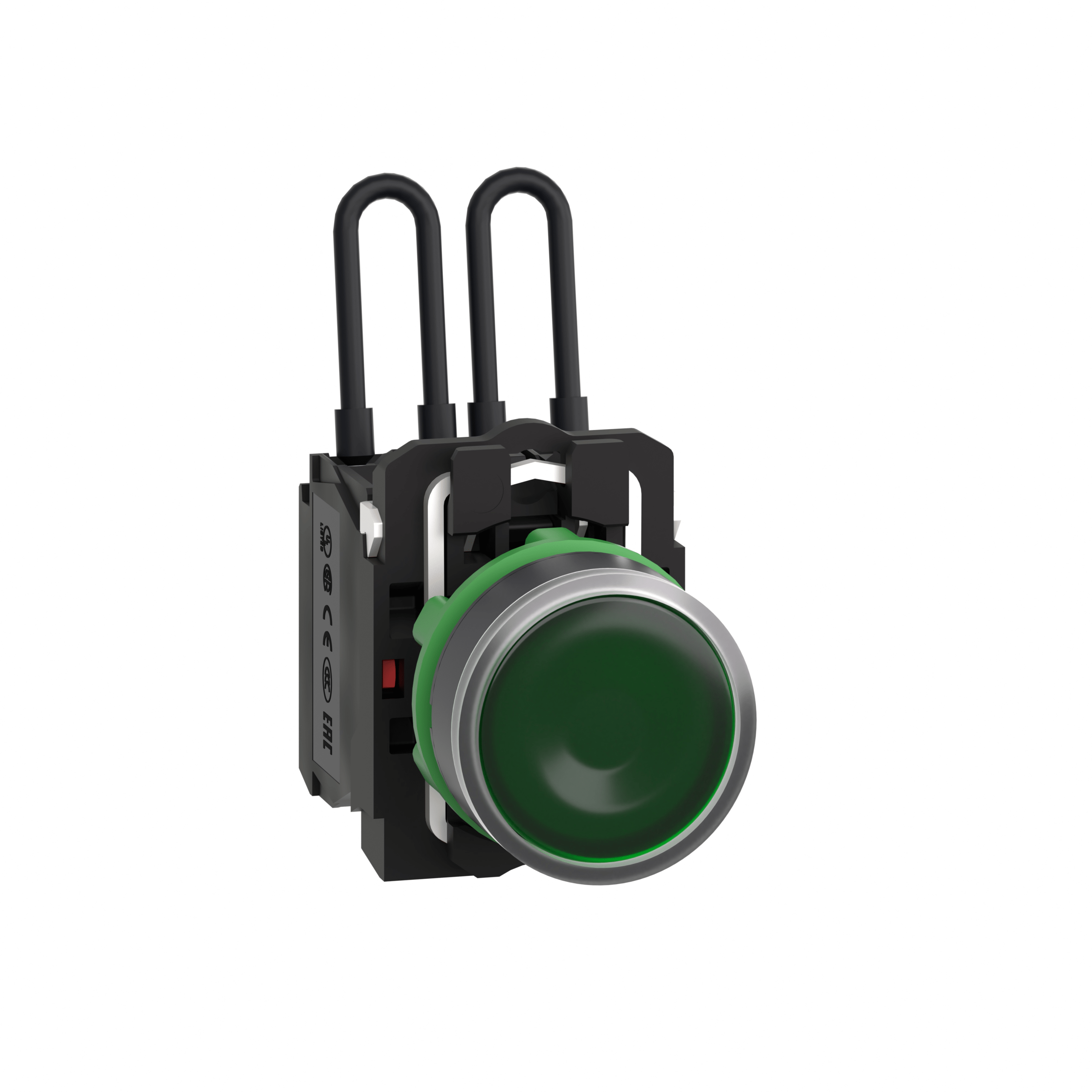 XB5AW23G5 - Push to test pilot light, Harmony XB5, 110 120 V green Schneider Electric