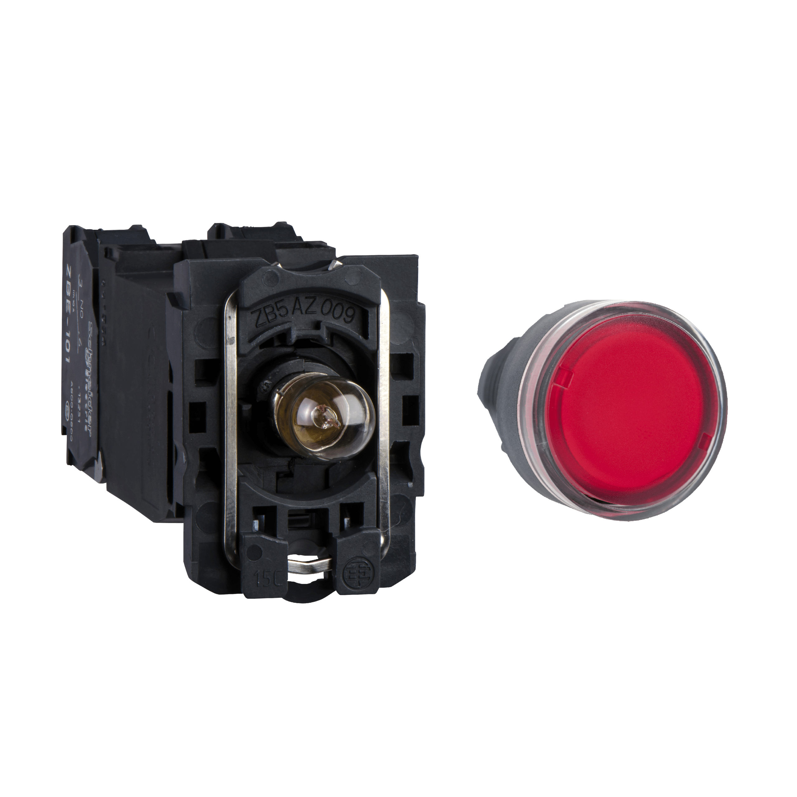 XB5AW34B2N - Illuminated push button, Harmony XB5, LED 24 V AC/DC Schneider Electric