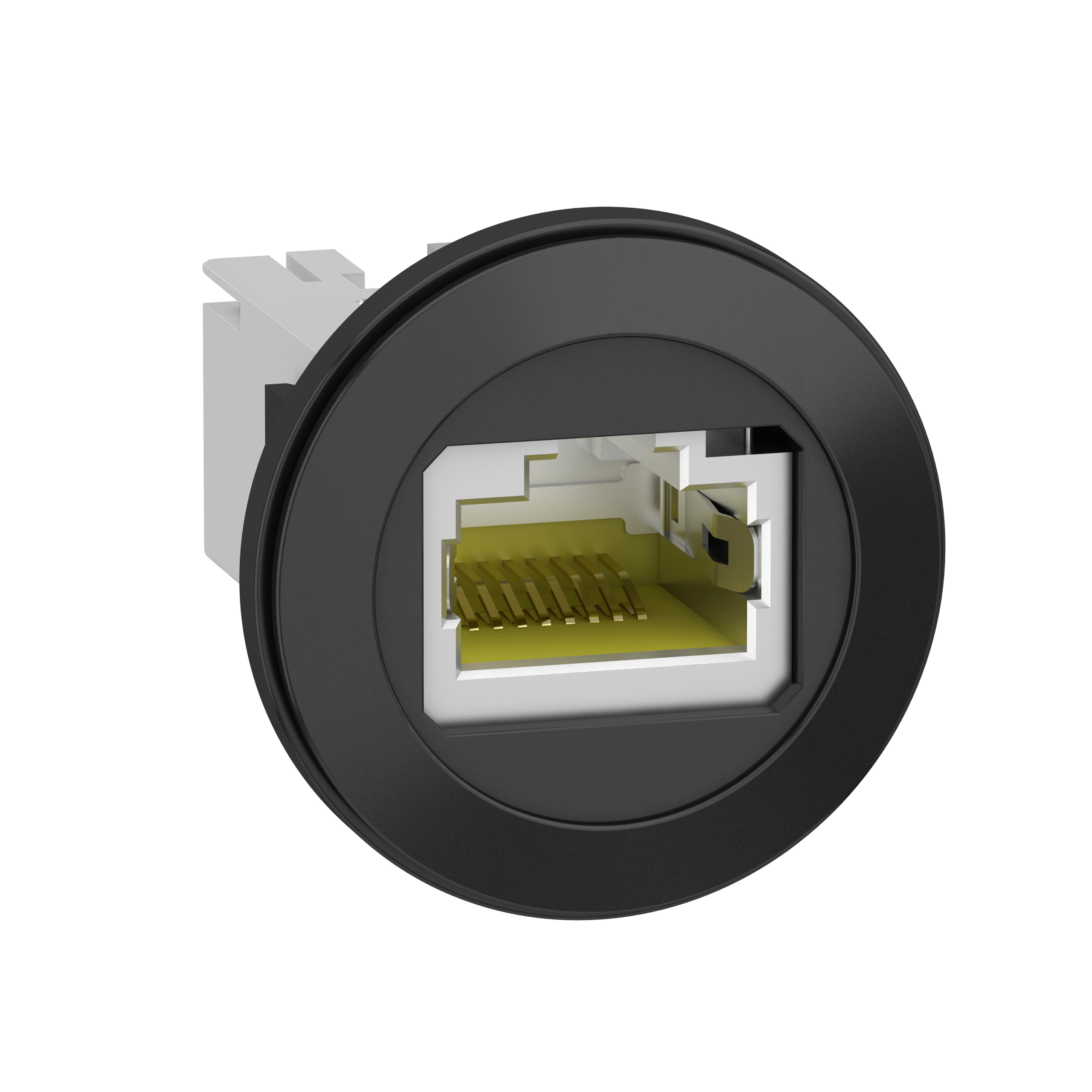 XB5PRJ45 - Harmony XB5, Panel mounted RJ45 port, plastic, Ø22, for ethernet interface, RJ45 jack Schneider Electric
