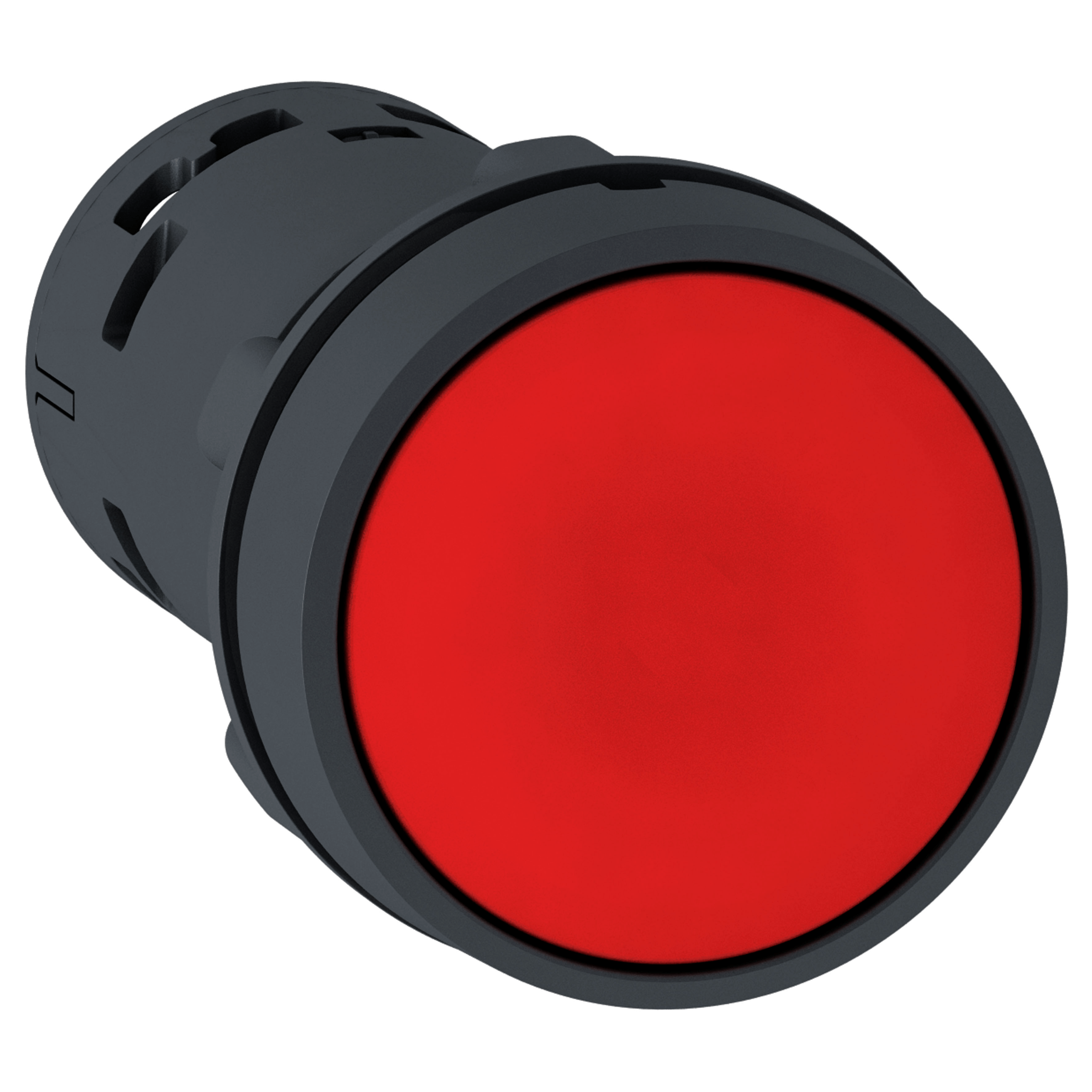 Harmony XB7, Monolithic push button, plastic,red, Ø22, spring return, unmarked, 1 NC Schneider Electric