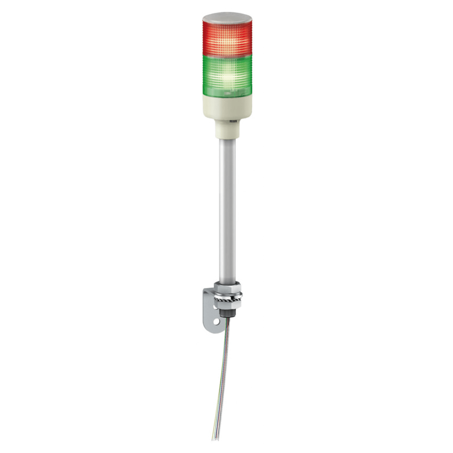 XVGB2S - Easy Harmony XVG, Monolithic tower lights, Ø60, red green, steady light, buzzer, aluminium tube mounting and L bracket, IP23, 24 V AC/DC Schneider Electric
