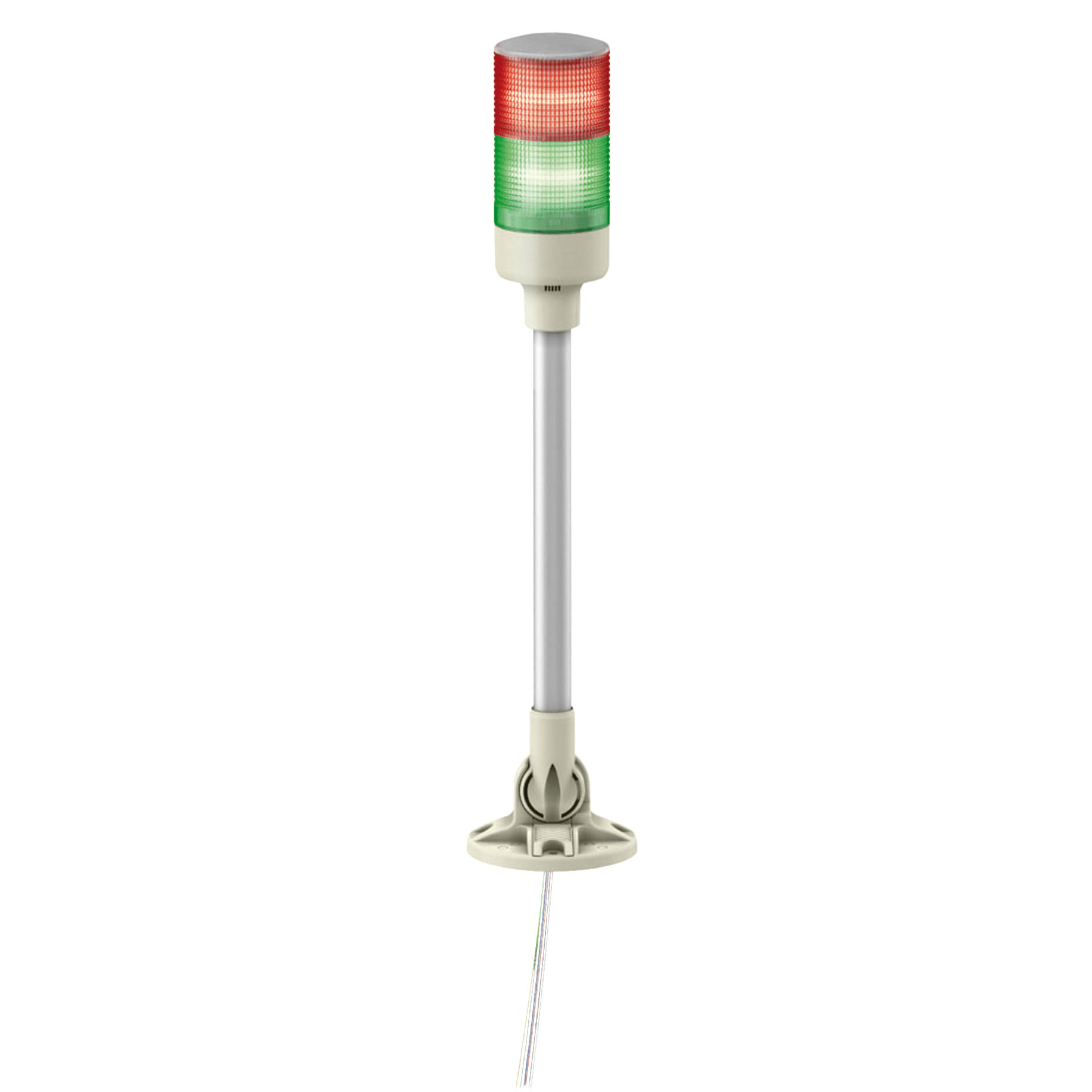 XVGB2M - Easy Harmony XVG, Monolithic tower lights, Ø60, red green, steady light, aluminium tube mounting and foldable bracket, IP40, 24 V AC/DC Schneider Electric