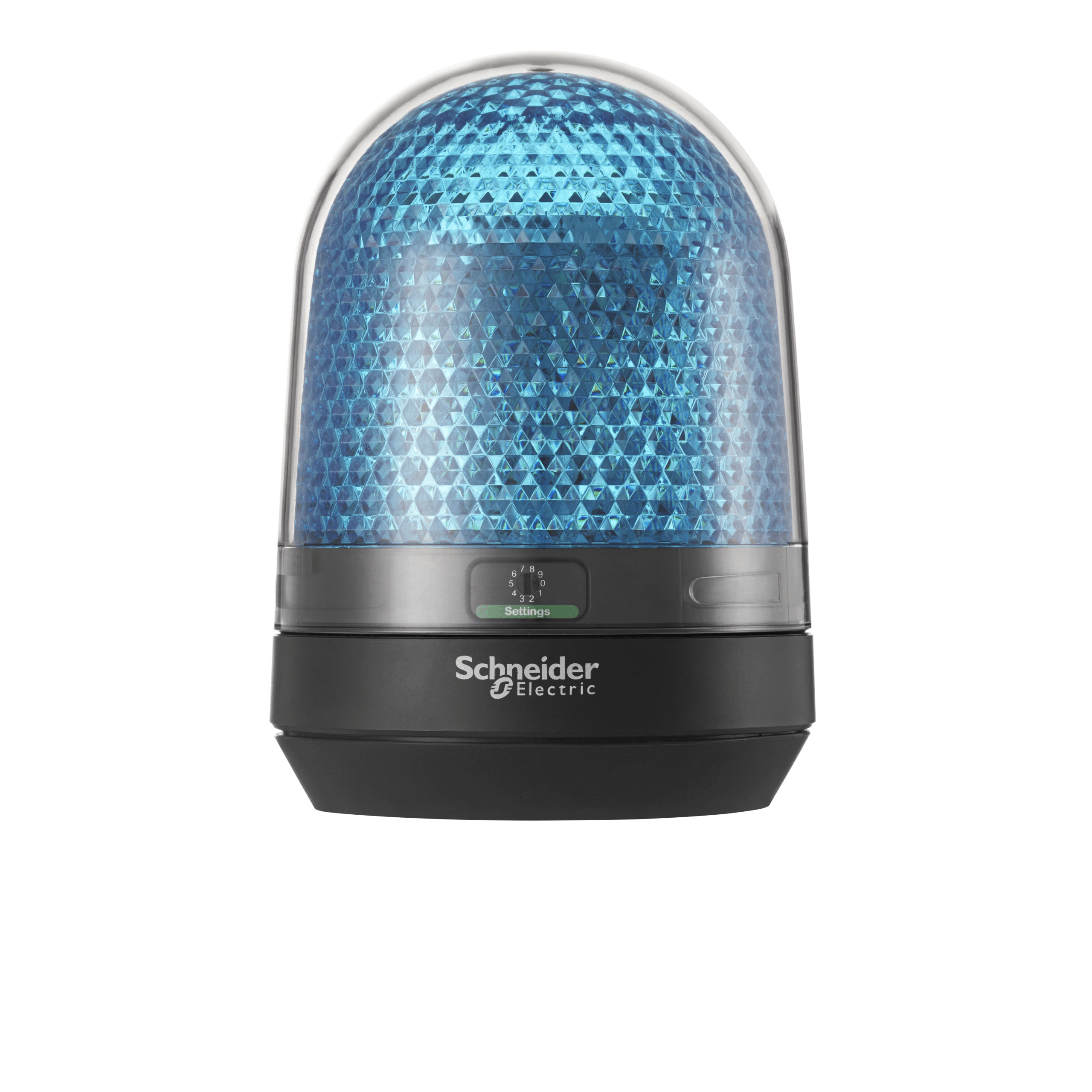 XVR3M06 - Harmony XVR, Illuminated beacon without buzzer, blue, Ø100, integral LED, 100...230 V AC Schneider Electric