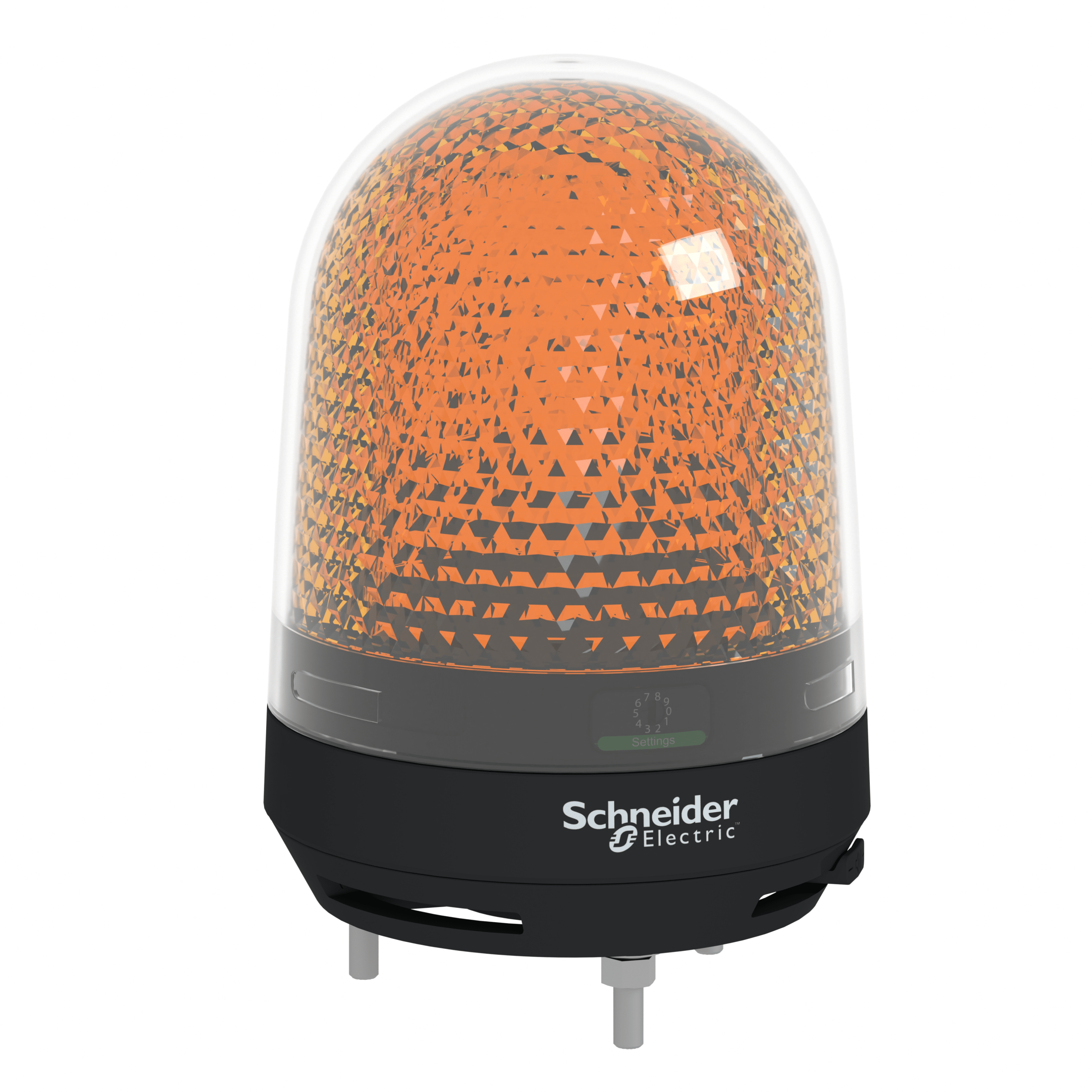 XVR3M05S - Harmony XVR, Illuminated beacon with buzzer, orange, Ø100, 70...90 dB, integral LED, 100...230 V AC Schneider Electric