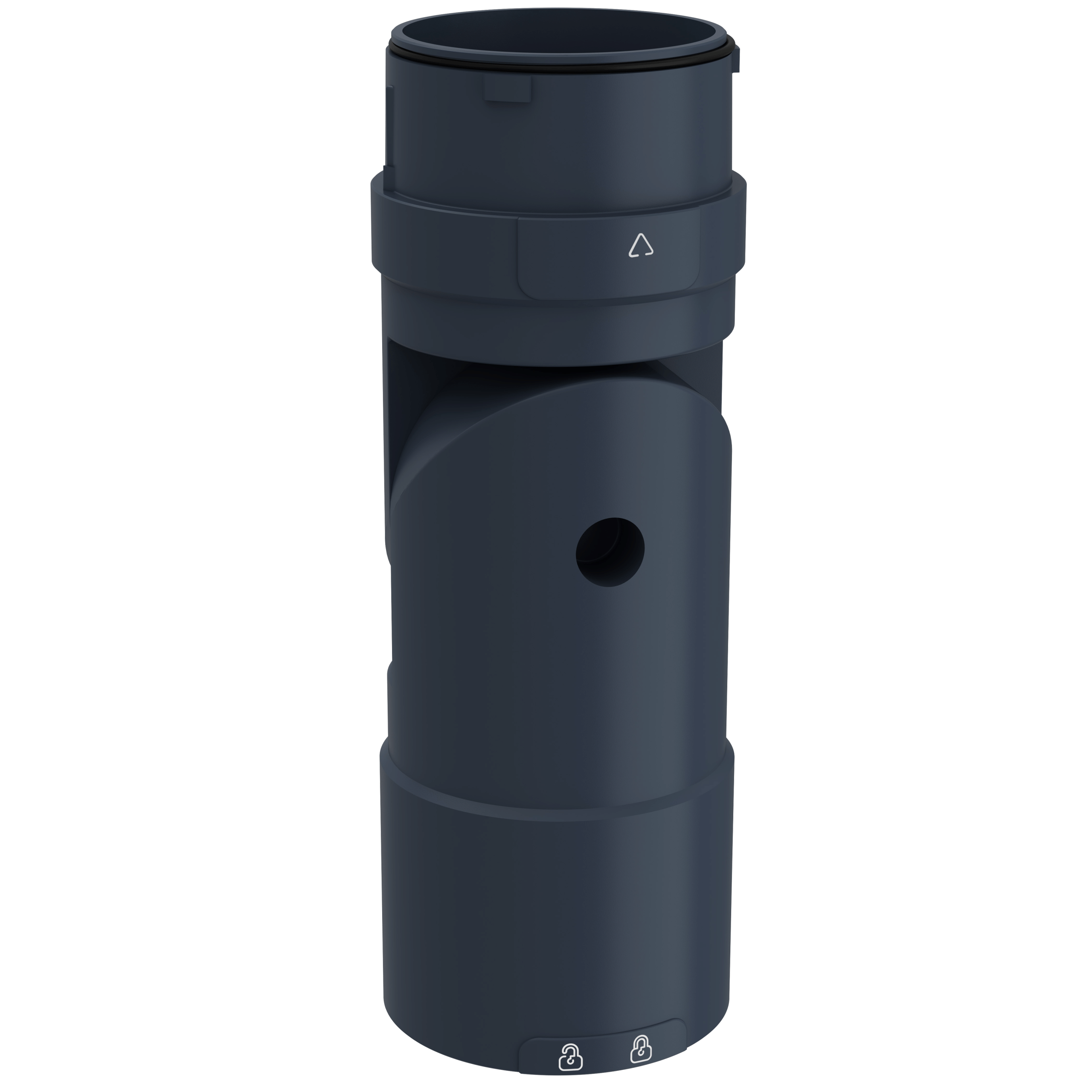 XVUZ06 - Harmony XVU, Flexible mounting unit for use on horizontal or vertical support for modular tower lights, black, Ø60 Schneider Electric