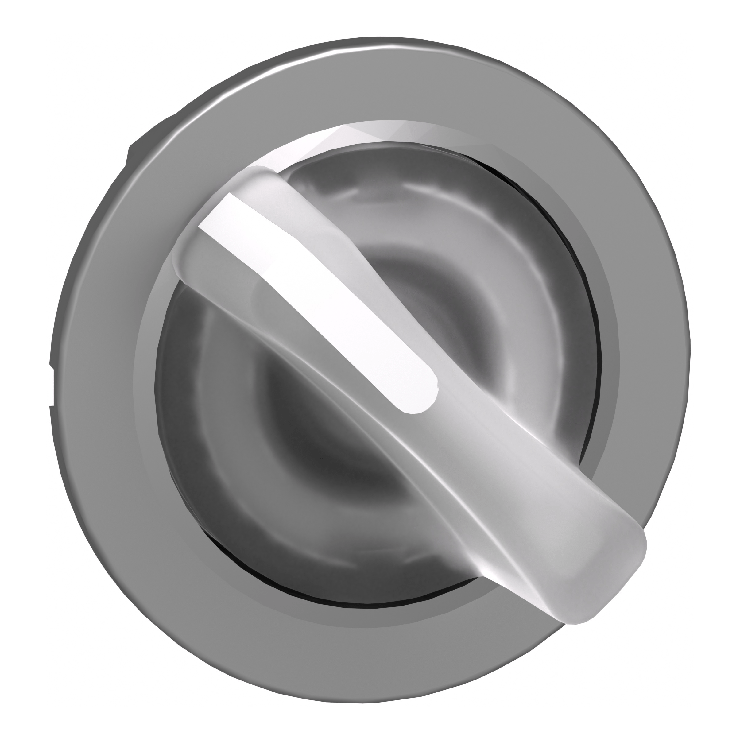 ZB4FK1213 – Head for illuminated selector switch, Harmony XB4, flush mounted white illum 2 position stay put | Schneider E…