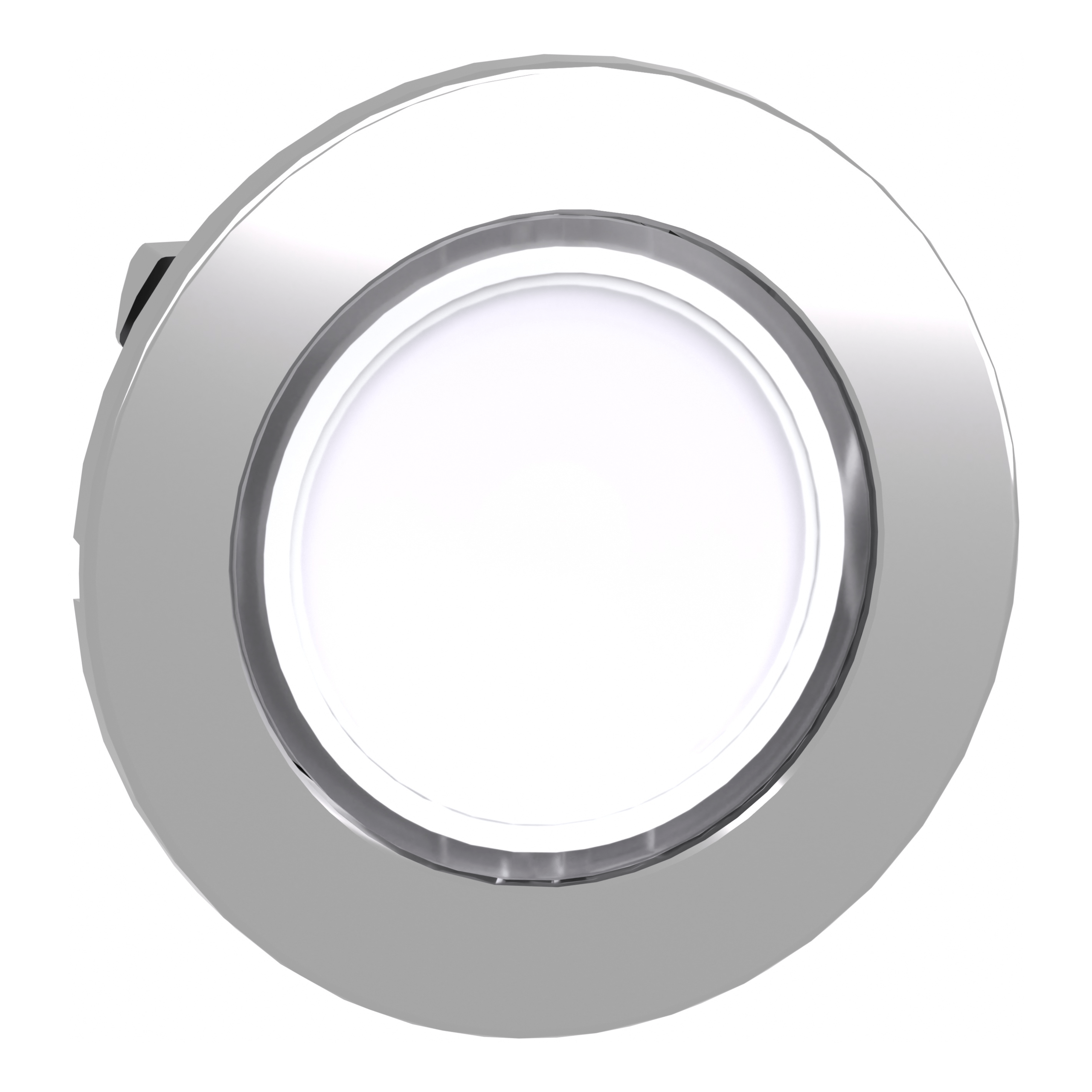 ZB4FW313 – Head for illuminated push button, Harmony XB4, flush mounted white flush caps pushbutton integral LED | Schneid…