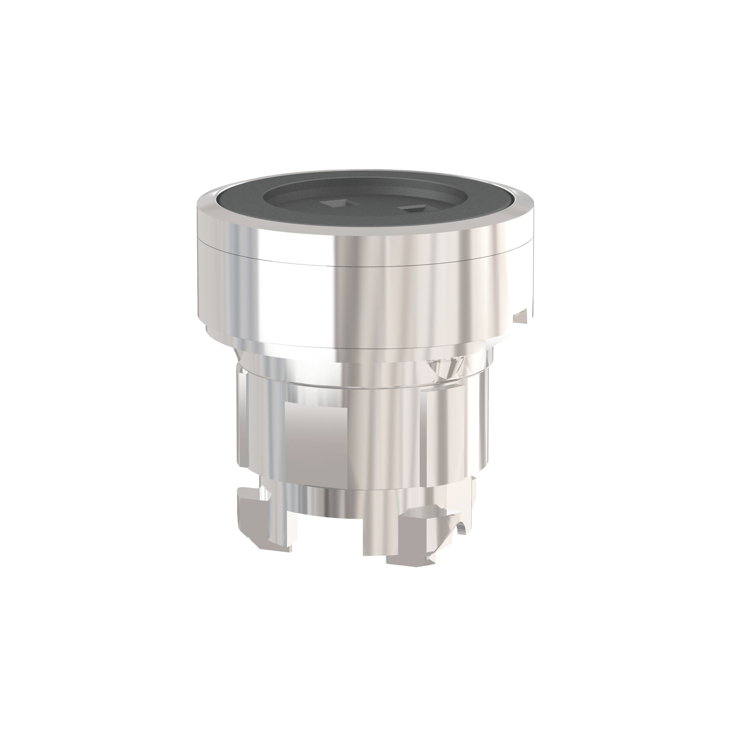 Wireless and batteryless transmitter, Harmony XB5R, Ø22 mm metal head, spring return pushbutton, without cap Schneider Electric