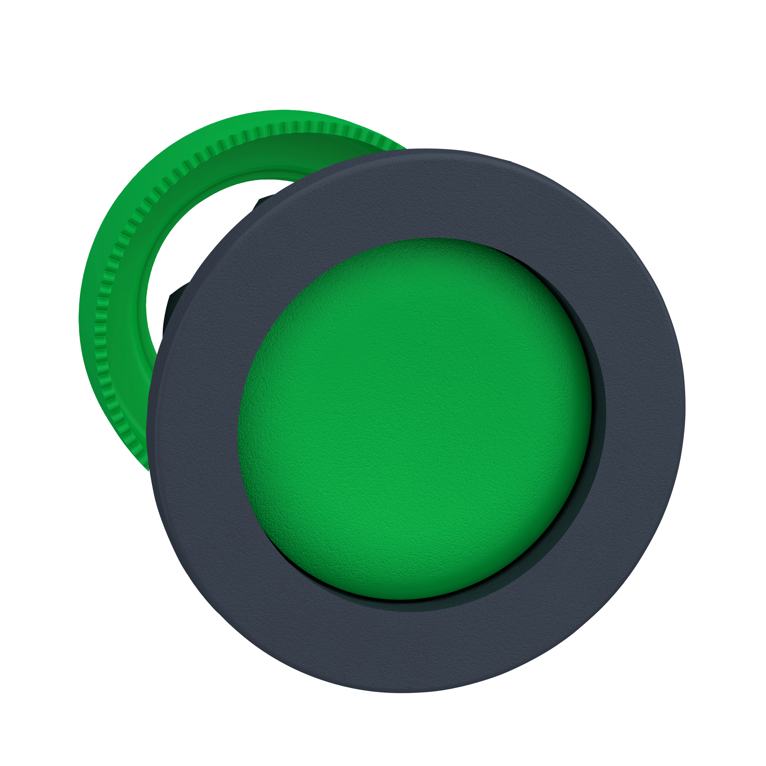 ZB5FA36 – Head for non illuminated push button, Harmony XB5, XB4, flush mounted green pushbutton recessed | Schneider Electric
