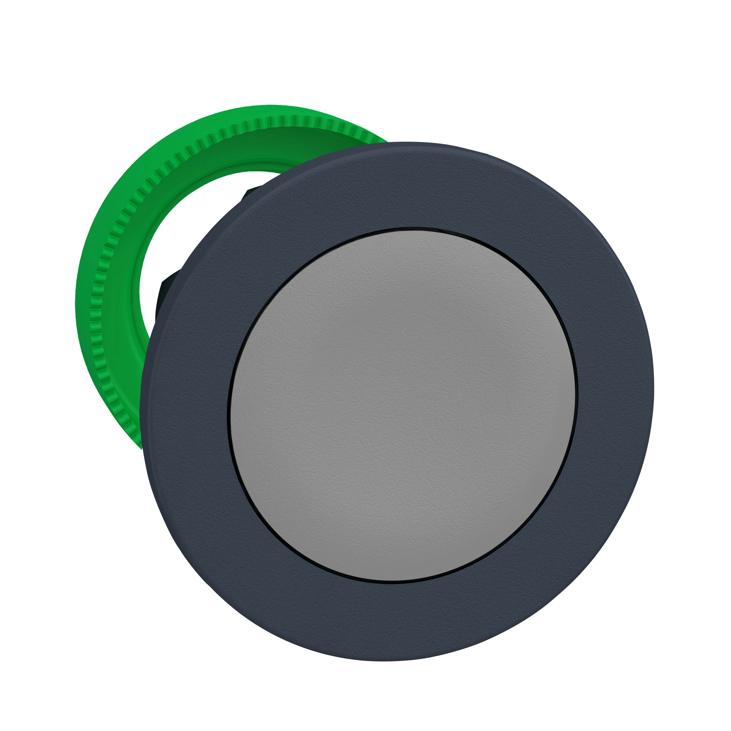 ZB5FA8 – Head for non illuminated push button, Harmony XB5, XB4, flush mounted grey flush caps pushbutton | Schneider Electric