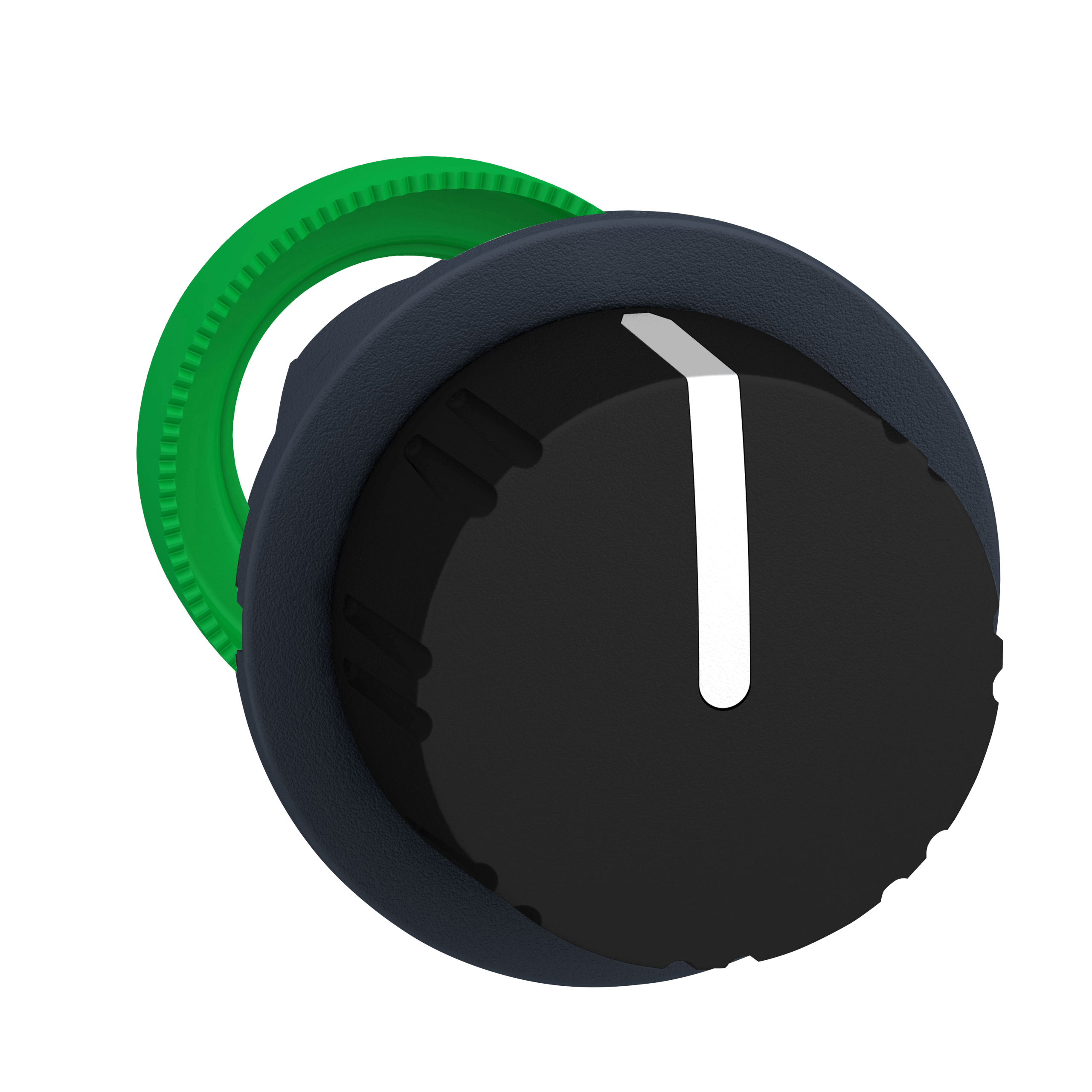 Head for selector switch, Harmony XB5, flush mounted black knurled knob 3 pos return r to c Schneider Electric