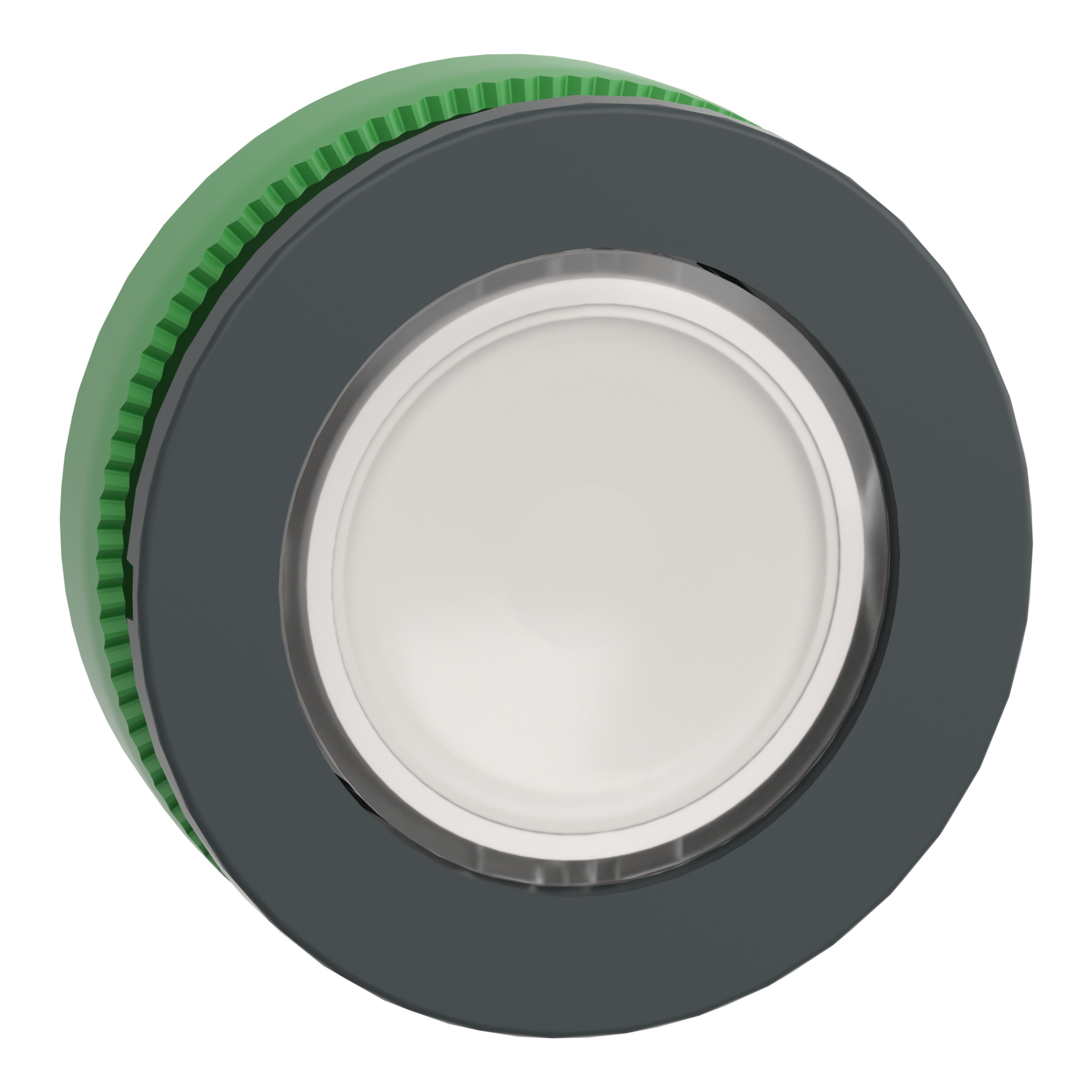 ZB5FW313 - Head for illuminated push button, Harmony XB5, flush mounted white flush caps pushbutton integral led Schneider Electric