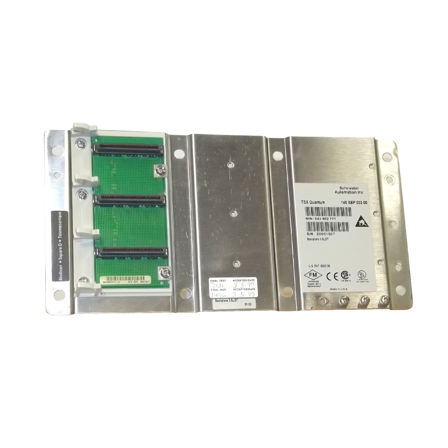 Modicon Quantum - racks backplanes - 2 slots