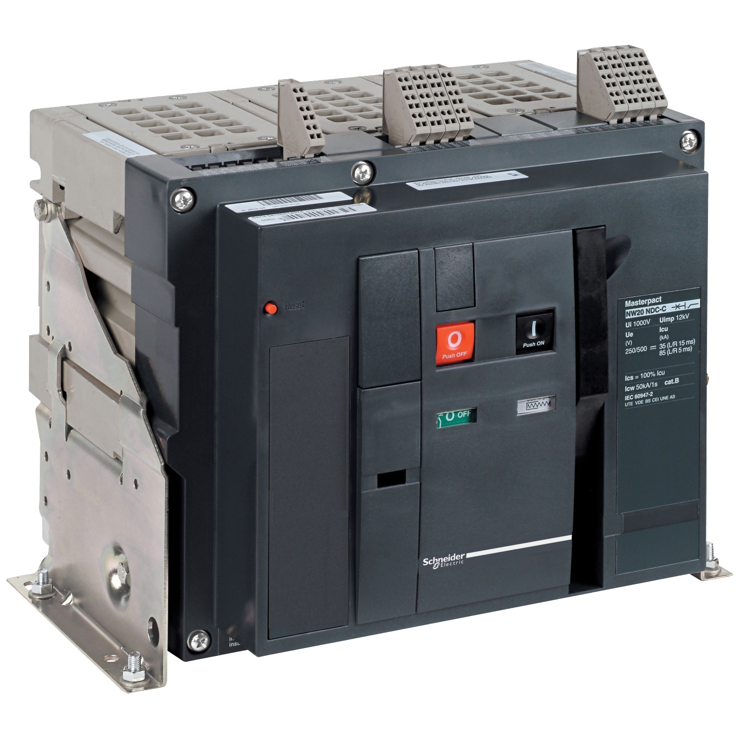 48688 – Switch-disconnector Masterpact NW20HAD -D - 2000 A - 900 V - 3 poles - fixed | Schneider Electric
