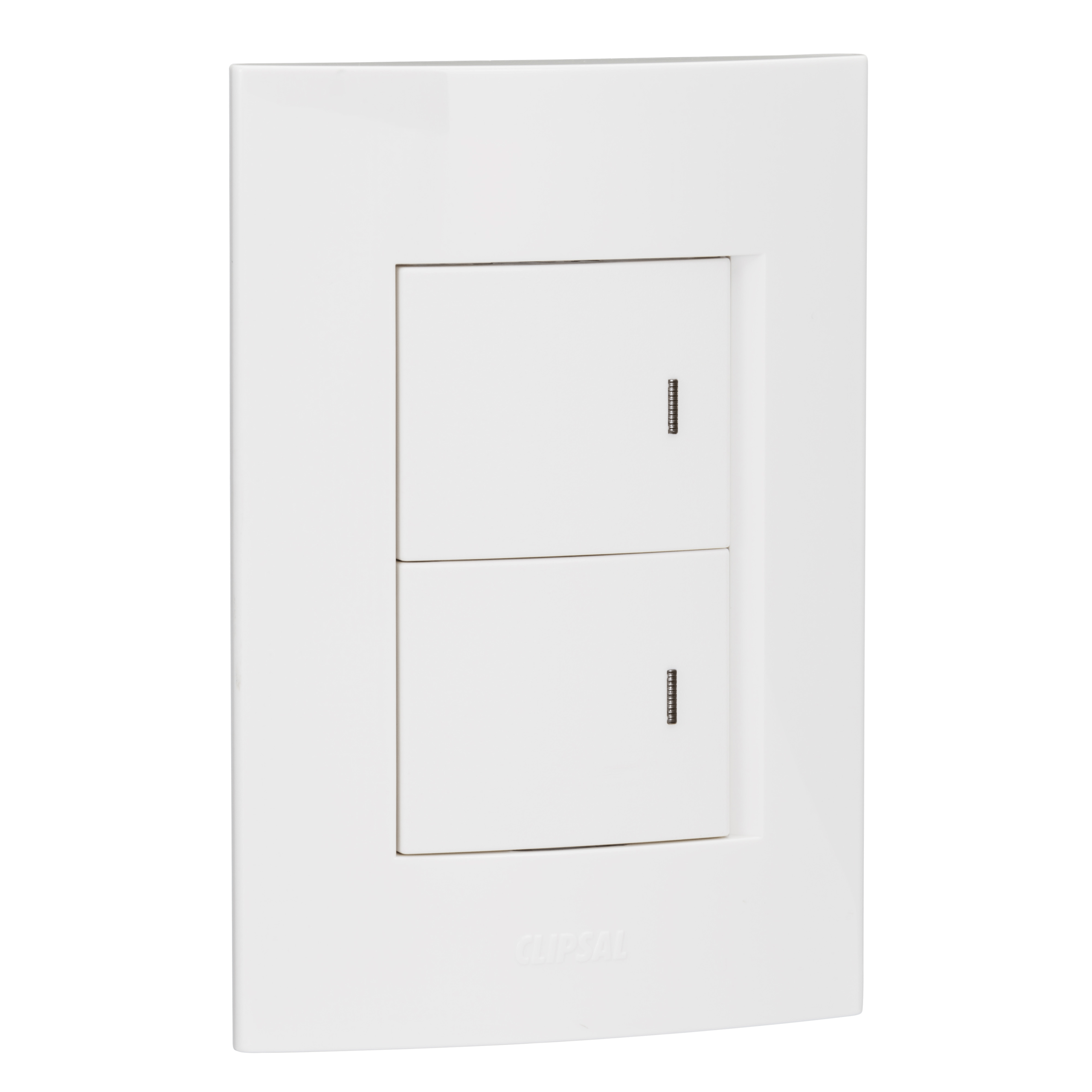 ZZA_S3042/2/3AWE - 2 Lever, 2 way switch-horizontal mount (2 x 1.5 wide module) - white Schneider Electric