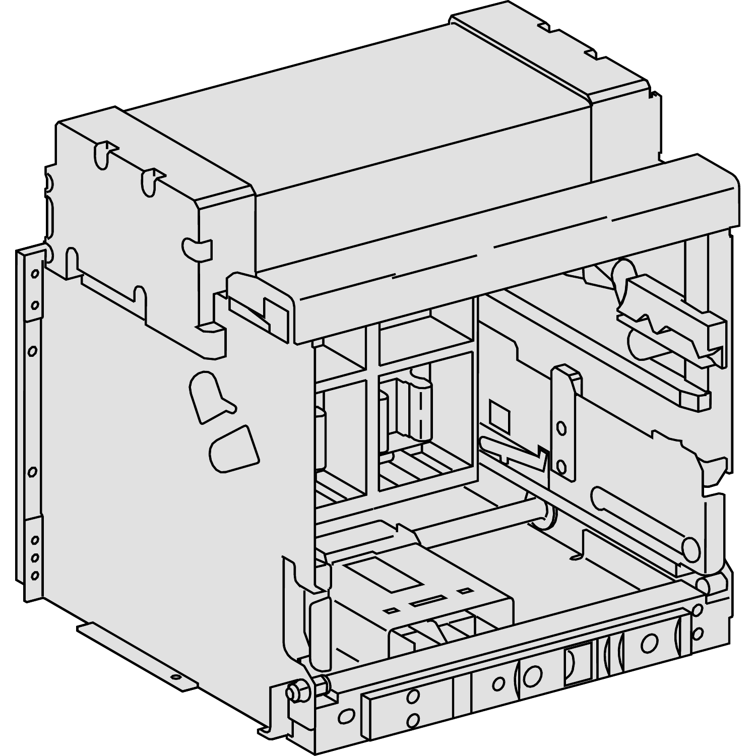 Chassis for drawout NW2000 - H1,H10,H2,HA,HA10,HF - 4 poles - 2000 A