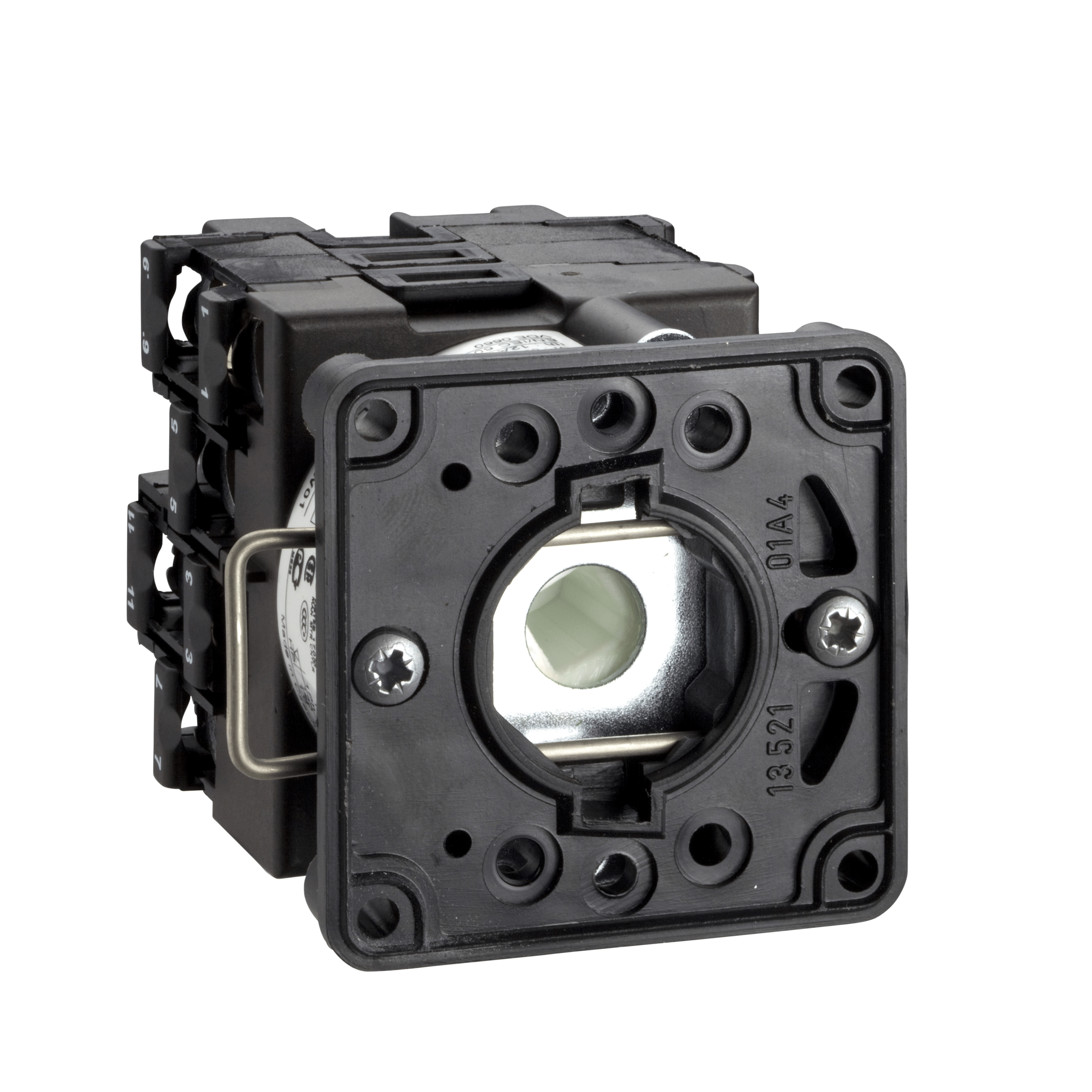 body for voltmeter switch - 3L - 45° - 12 A - for Ø 22 mm Schneider Electric