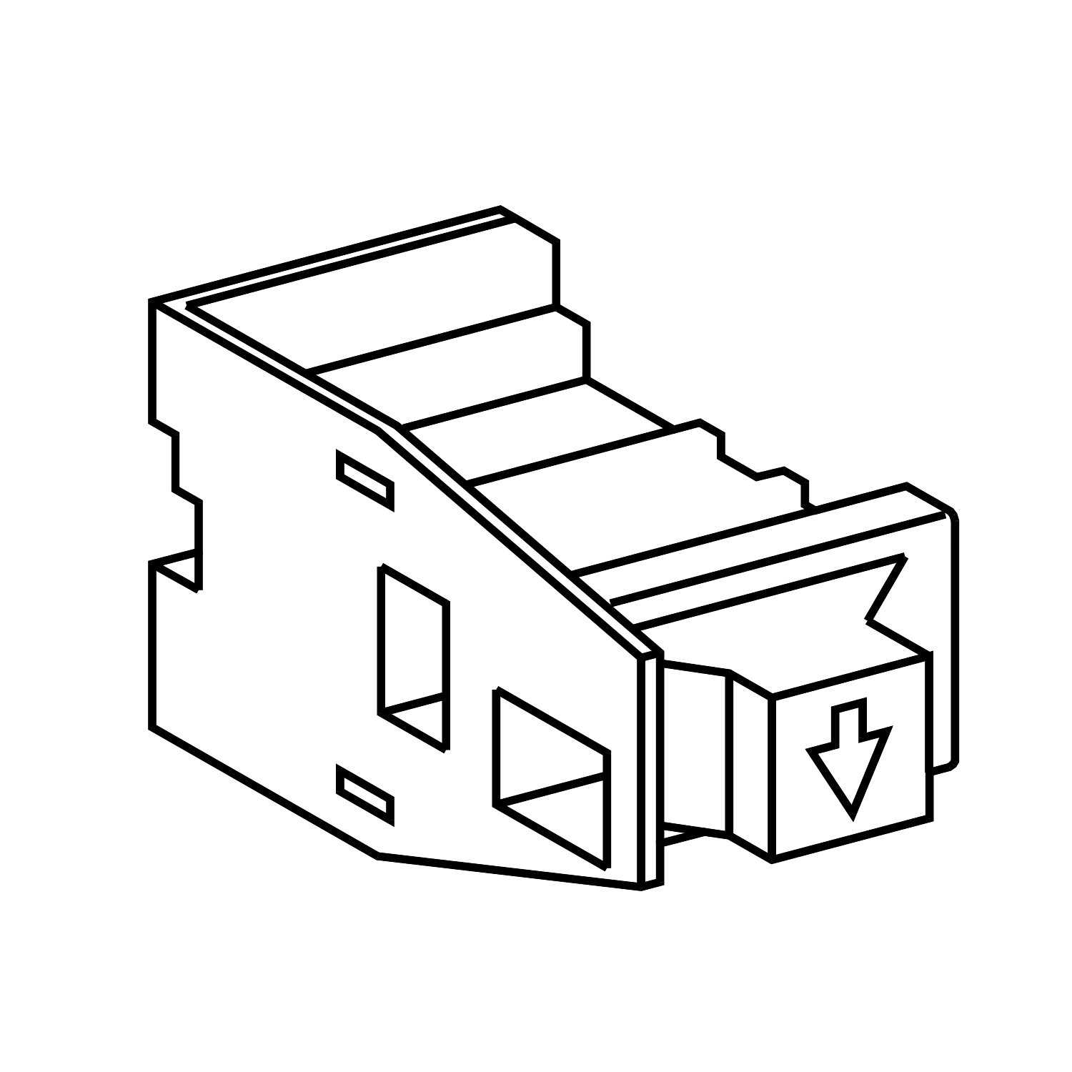 48594 – Shutter position indication - for 4 poles Masterpact NW | Schneider Electric