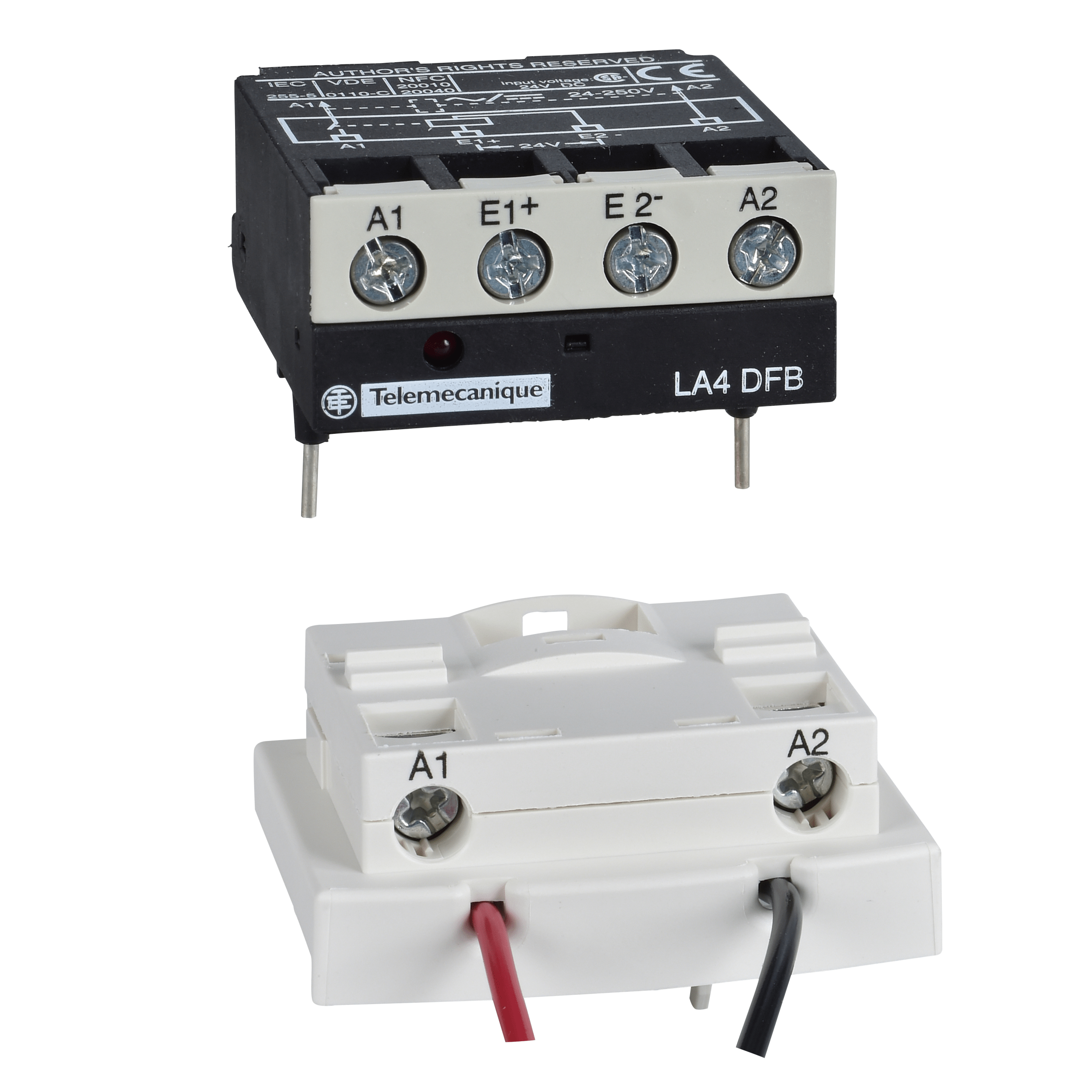 LA4DBL - TeSys D Adapter kit low signal control for LC1/LC2 D40A…D80A Schneider Electric